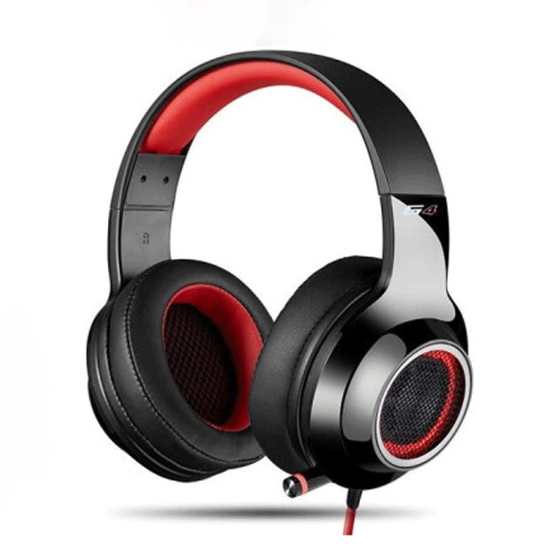7.1 Virtual Surround Sound Gaming Headset with Microphone - Over Ear Headphones with Soft Memory Earmuffs & Stylish LED Lights for PC, PS4, Xbox - Perfect for Competitive Gaming & Streaming