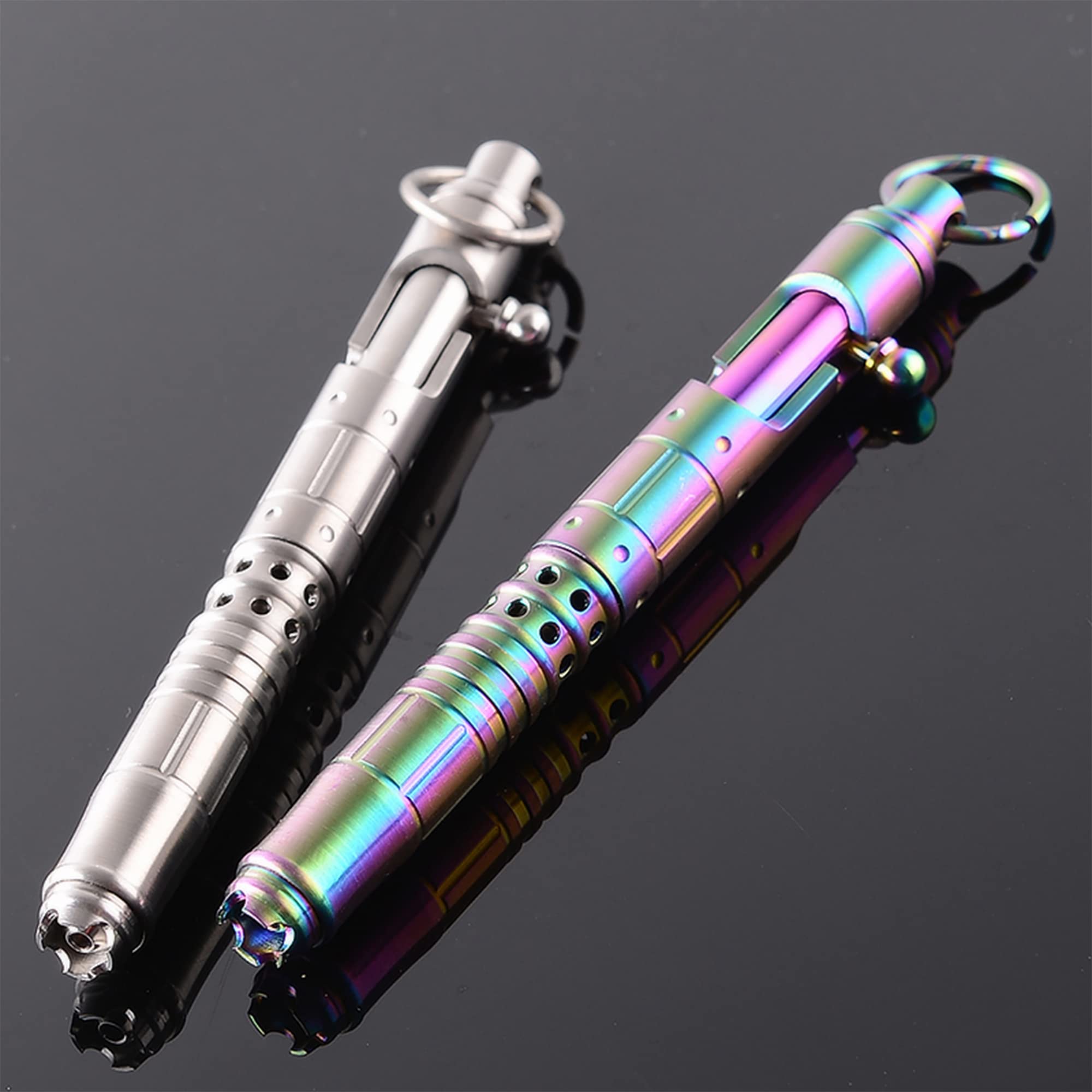 Titanium Alloy Bolt Action Tactical Pen - EDC Pocket Survival Gear, Self Defense Tool & Writing Pen (5.5 Inch) for Outdoor Adventures, Emergency Rescue & Everyday Carry