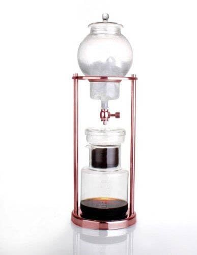 NISPIRA Premium Stainless Steel Cold Brew Coffee Maker with Copper Infusion - 600ml Iced Coffee Dripper for Home, Office & Outdoor Use | Perfect for Iced Coffee, Cold Brew & Tea Infusions