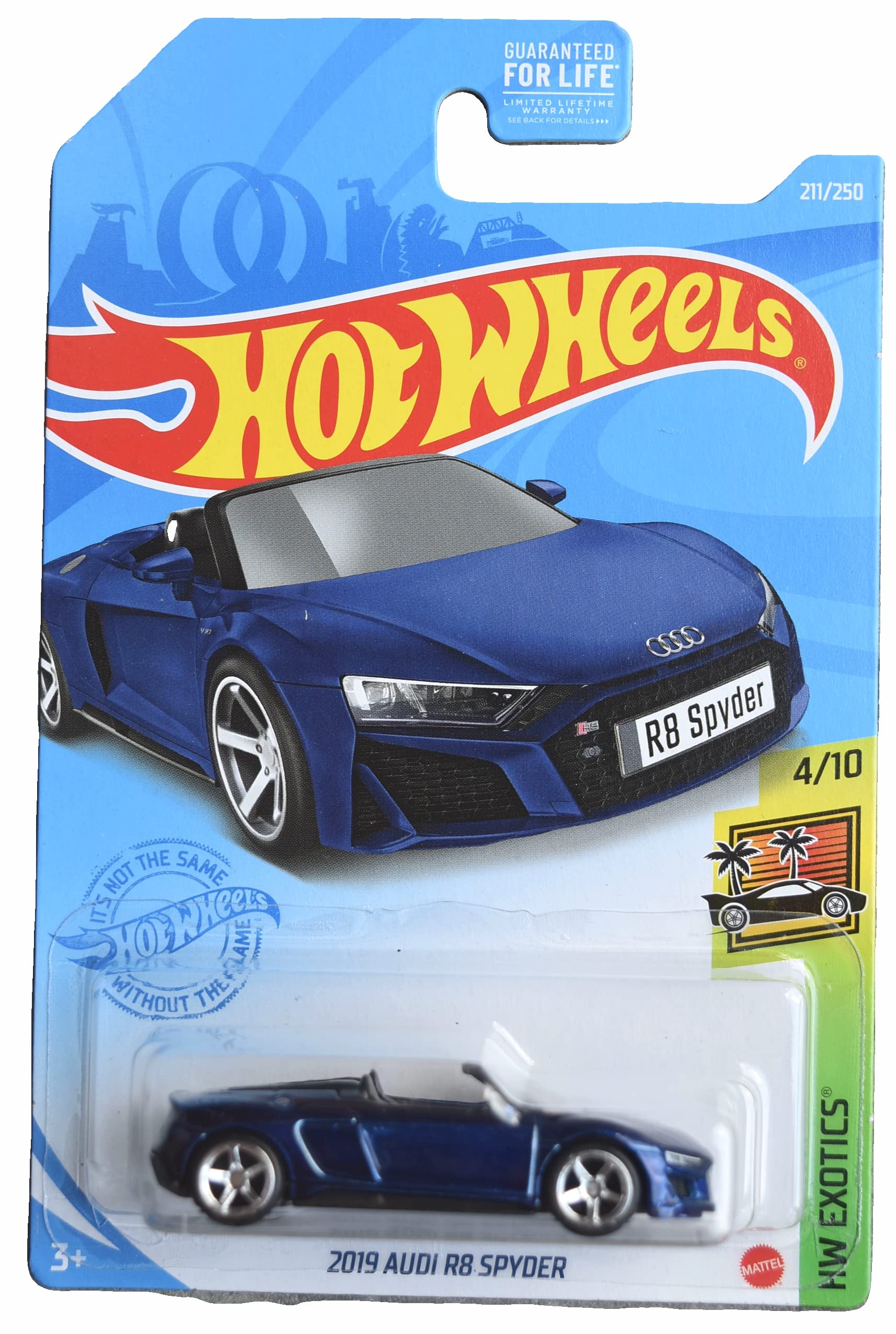 Hot Wheels Super Treasure Hunt 2019 Audi R8 Spyder Die-Cast Car - Rare Collectible Toy for Kids & Adults - Perfect for Display, Racing Play & Car Enthusiast Collections