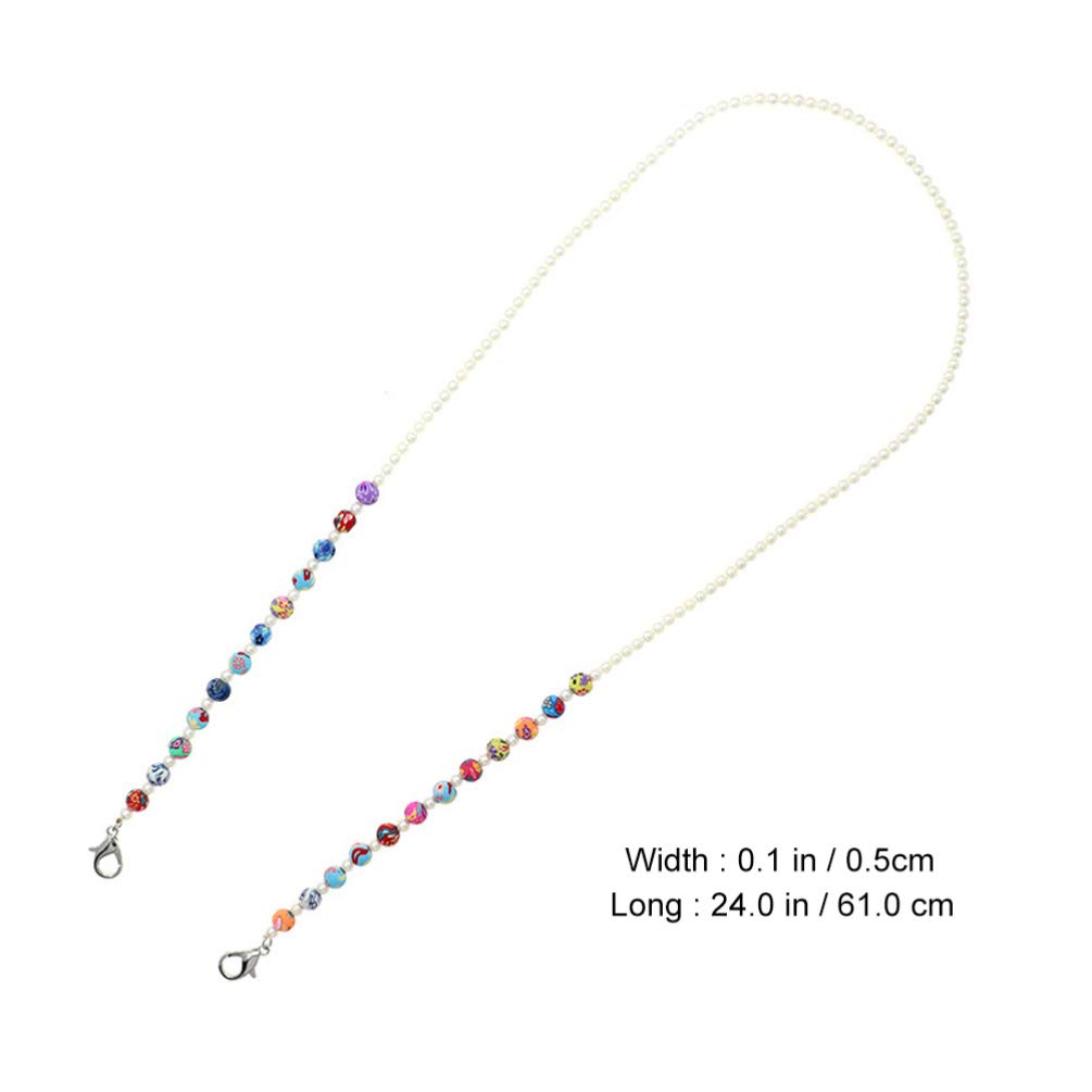 KESYOO 10-Pack Adjustable Beaded Eyeglass Chain Necklace for Men - Stylish Sunglass Holder Strap with Clips, Perfect for Reading Glasses & Sun Protection - Ideal for Outdoor Activities, Travel, and Daily Use