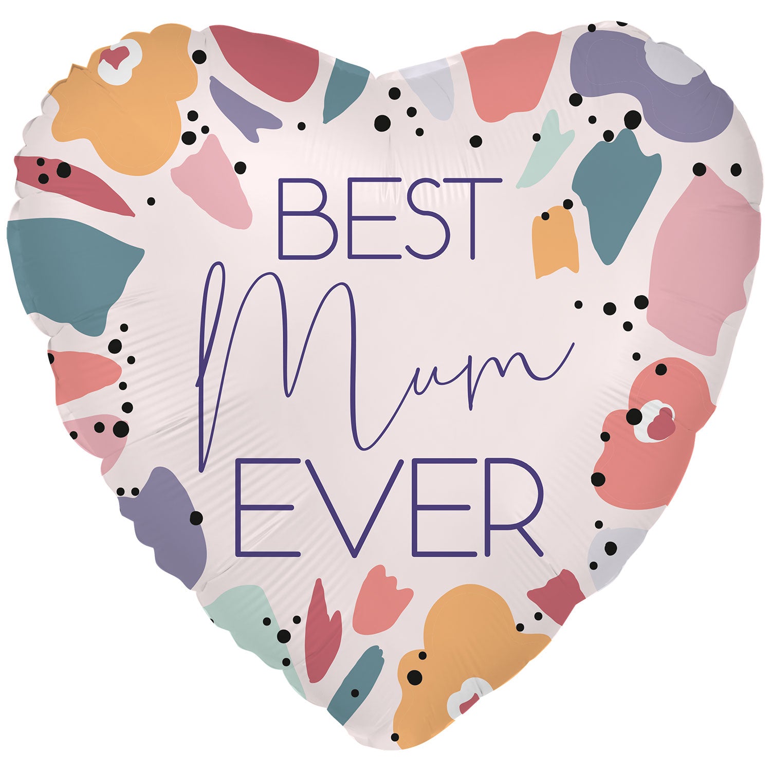 45cm Best Mom Ever Modern Foil Balloon for Birthday Party Decorations, Baby Shower, Mother's Day Celebration