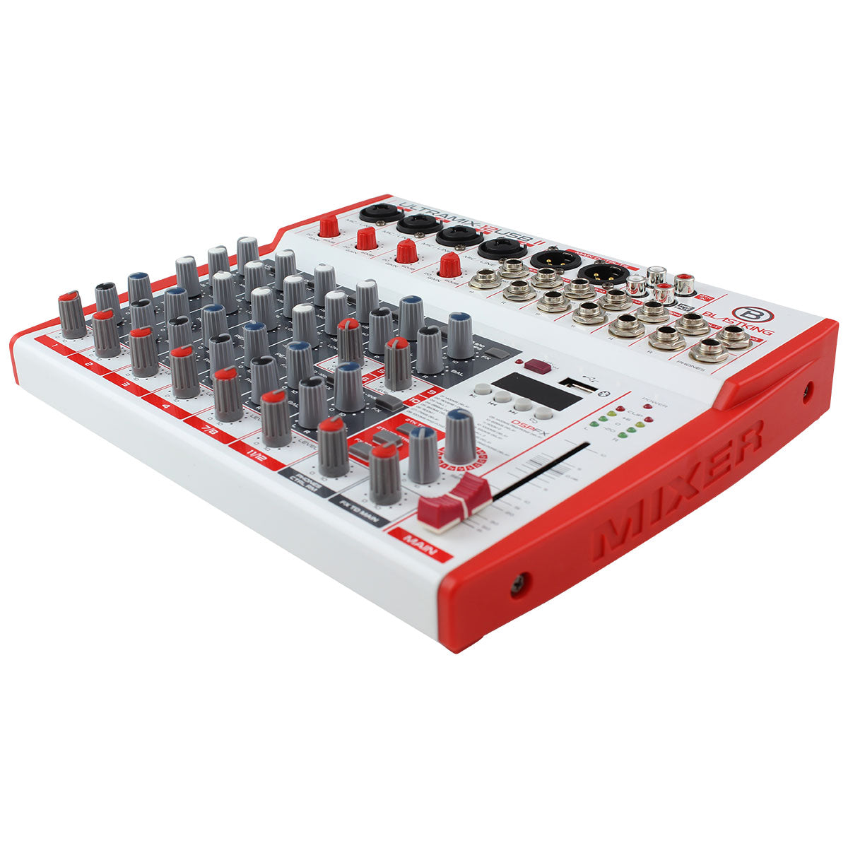 Blastking ULTRAMIX 12USBII 12 Channel Professional Audio Mixer - Analog Stereo DJ Mixing Console for Live Sound, Recording Studio & Home Music Production