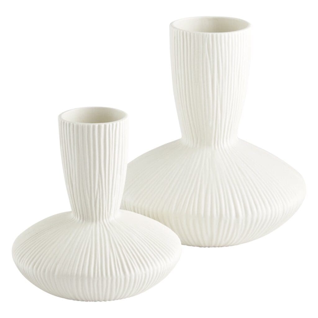 Cyan Design 11211 Echo Vase - Large White Ceramic Vase for Home Decor, Wedding Centerpiece & Floral Arrangements