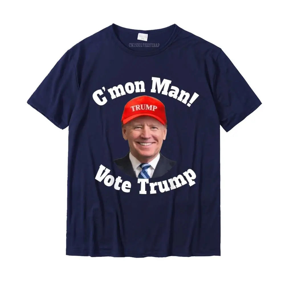 Trump vs Biden Election 2024 Halloween T-Shirt - Patriotic Political Graphic Tee for Men - 100% Cotton Customizable Top - Great for Halloween Costumes & Election Parties
