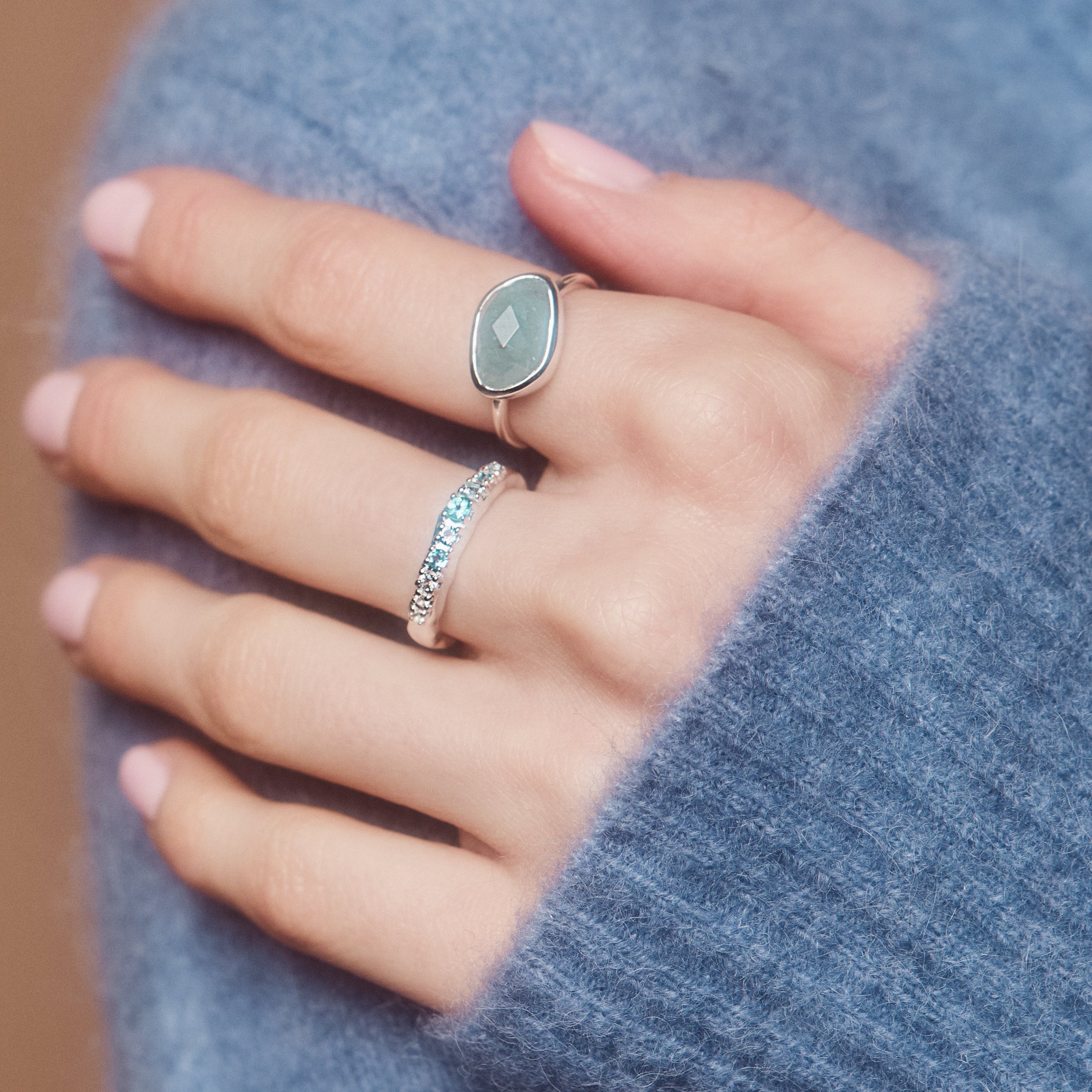 Hattie Ombre Molten Ring - Elegant Stackable Gold & Silver Jewelry for Women | Perfect for Everyday Wear, Date Nights & Special Occasions