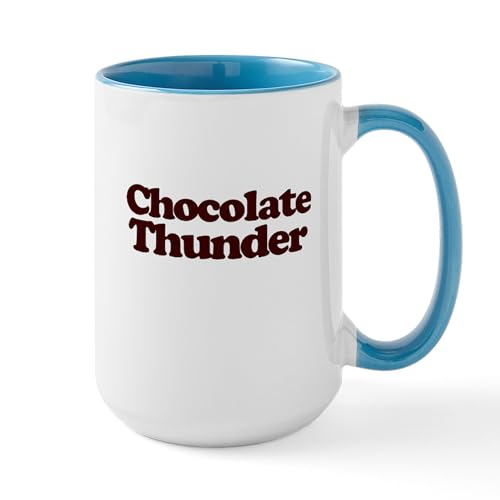 White/Blue Inside - Chocolate Thunder Mugs