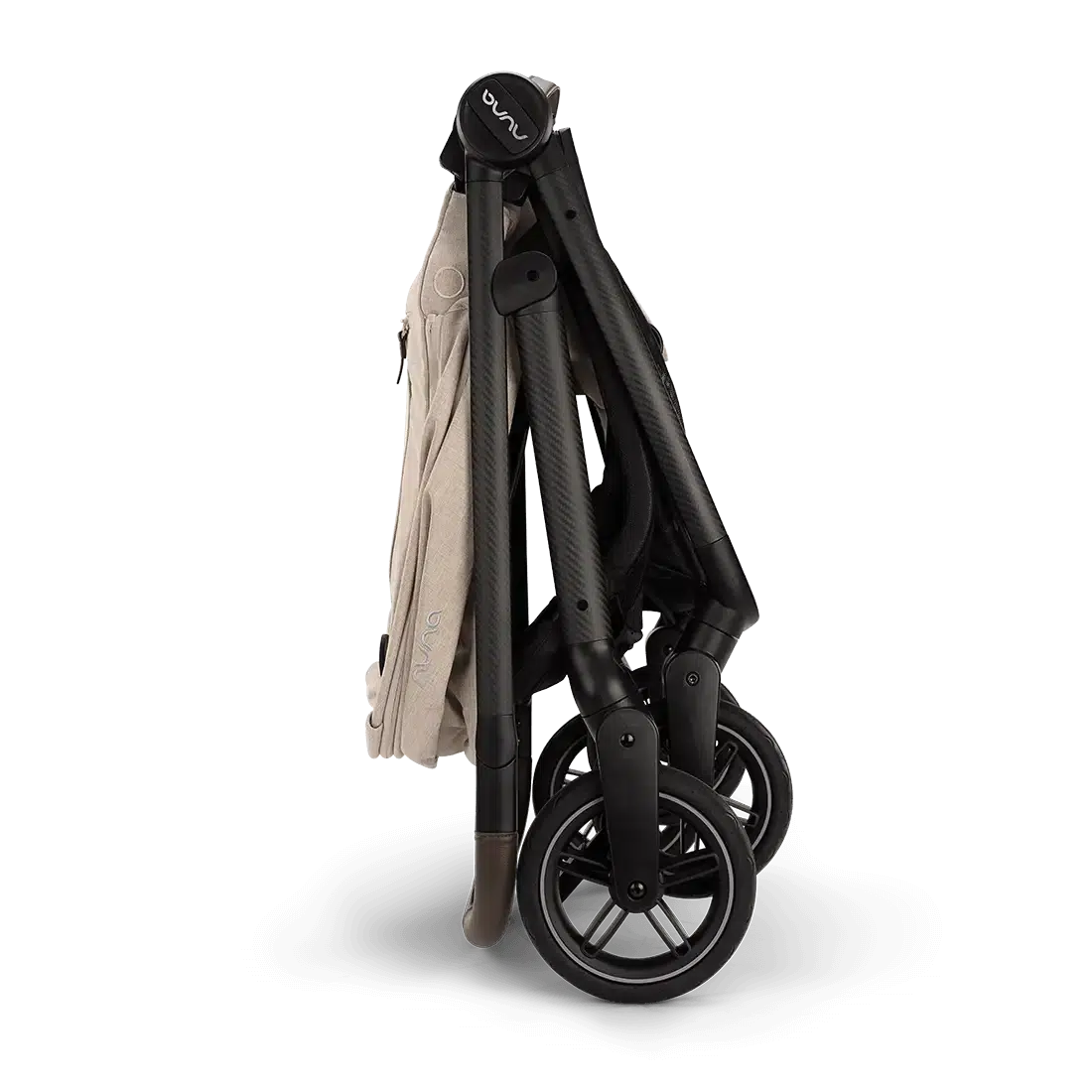 Nuna Swiv Stroller - Lightweight Compact Baby Stroller with 360° Swivel Wheels | Perfect for Travel, Shopping & Daily Walks (Biscotti Color)
