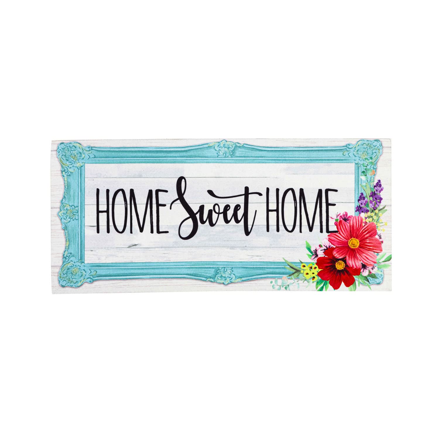 Evergreen Home Sweet Home Frame Sassafras Switch Mat - Decorative Doormat for Front Door, Porch, or Entryway - Perfect for Home, Office & Gifts
