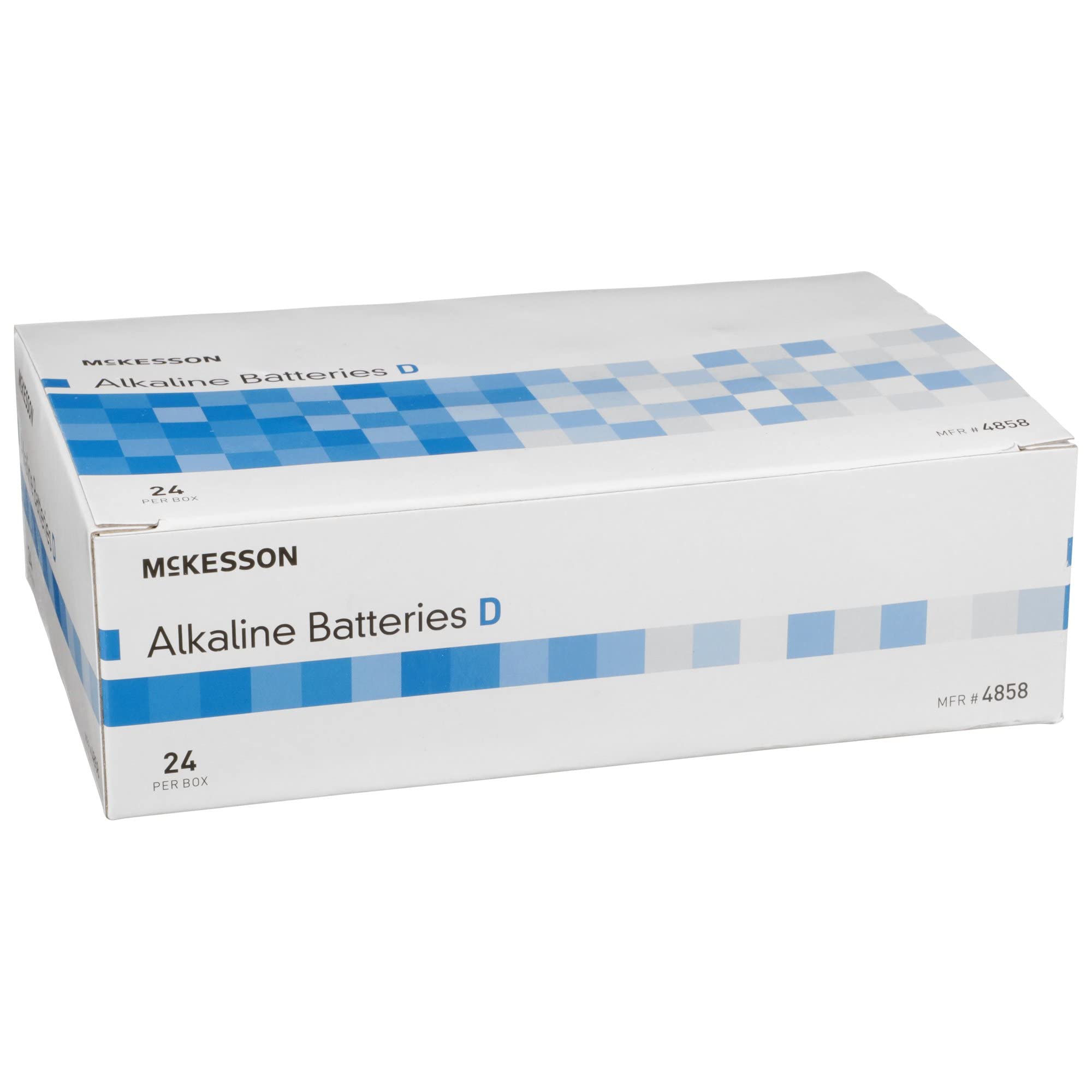 McKesson Alkaline D Batteries (1.5V) - 24 Count Pack for Medical Devices, Emergency Flashlights & Home Electronics - Long-Lasting Power, Disposable