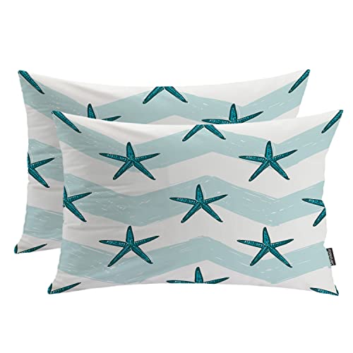 Ocean Marine Organism Starfish Stripe Whitec