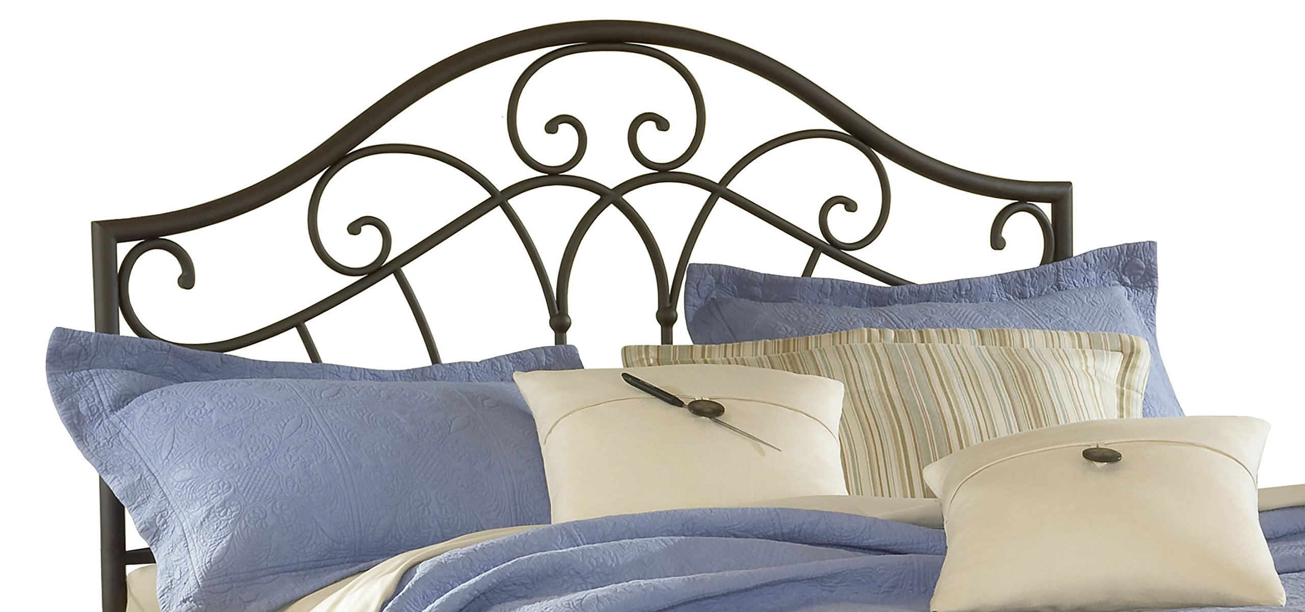 Hillsdale Furniture Josephine Full/Queen Headboard with Rails - Metallic Brown Finish - Elegant Bedroom Decor for Master & Guest Rooms