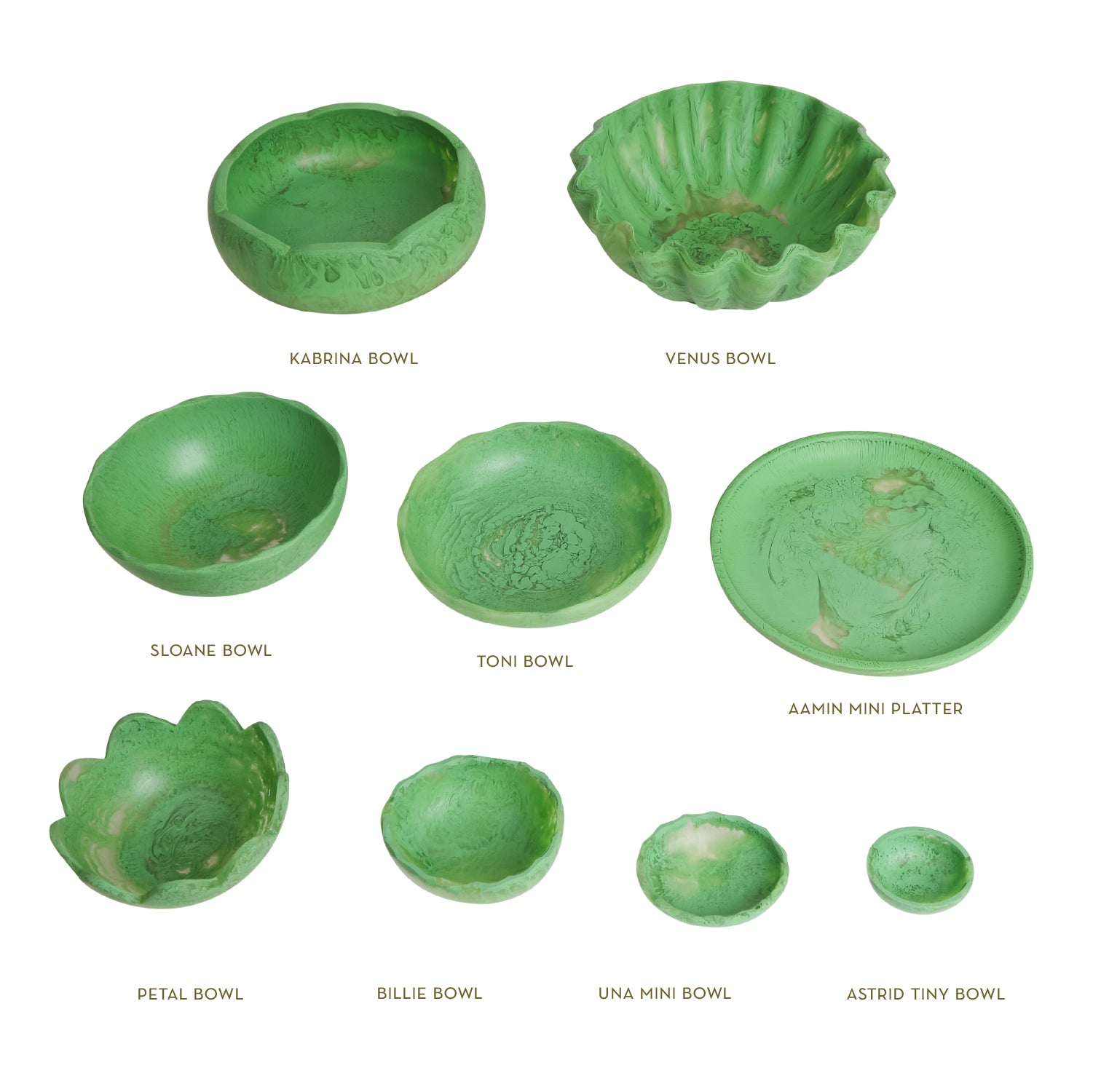 Sloane Bowl - Elegant Emerald Green Serving Bowl for Salads, Pasta & Desserts | Perfect for Dinner Parties, Entertaining & Home Decor