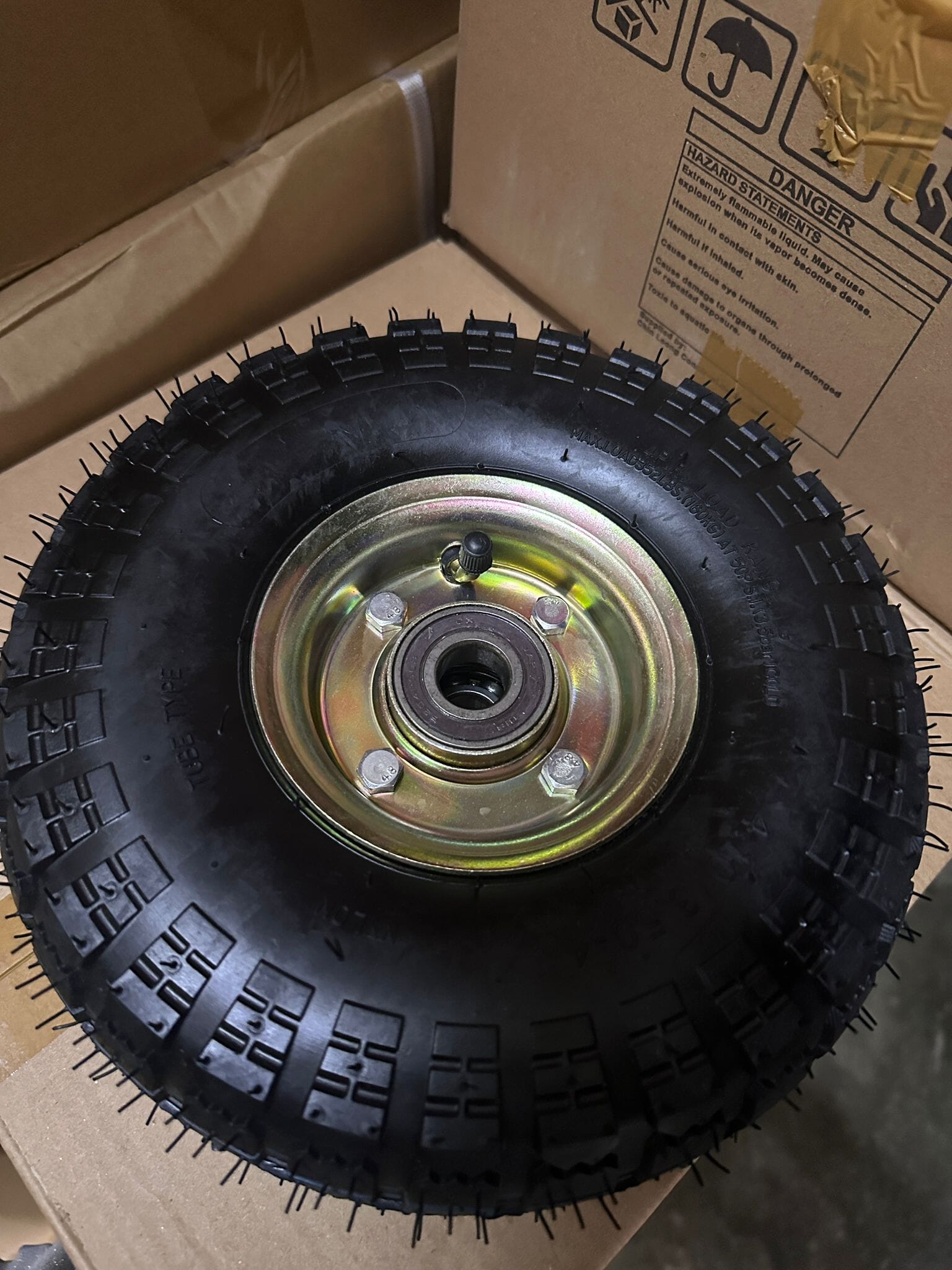 10X3.00-4 4-Ply Pr1805 Pneumatic Wheel - Heavy Duty Replacement Tire for Lawn Mowers, Golf Carts & Utility Trailers | Model TYRE 10A3 | Perfect for Outdoor Equipment, Garden Tools & Industrial Use