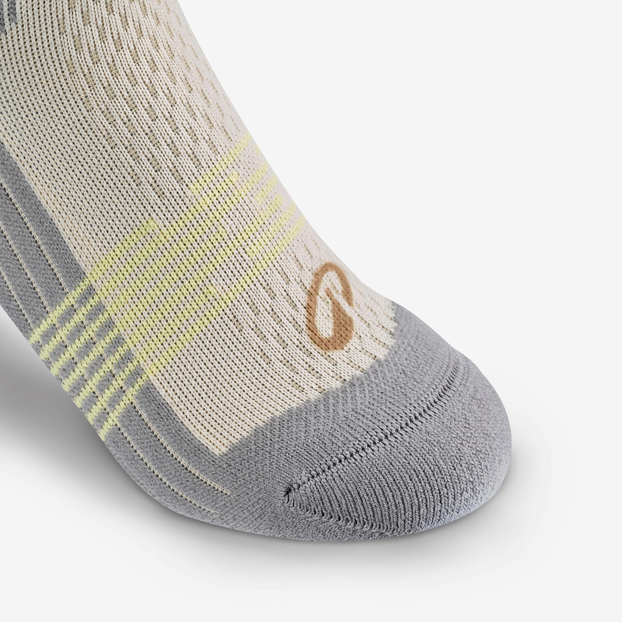 Quechua Kids' Hike 500 Crew Hiking Socks 2 Pack - Moisture-Wicking & Breathable for Outdoor Adventures, Camping & Trail Running