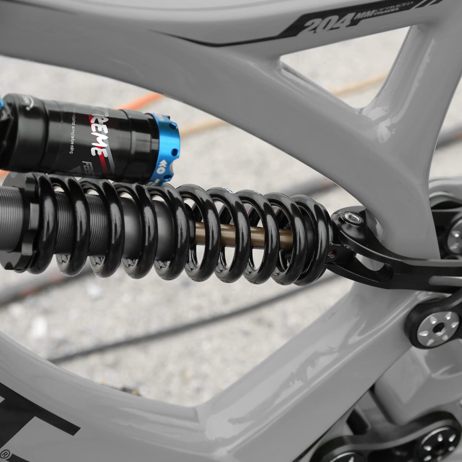 Premium MTB Rear Shock Suspension - 265mm Travel, 550lbs Coil Spring, Oil & Air Damping - Compatible with Mountain Bikes, Downhill Bikes & E-Bikes | Perfect for Trail Riding, Downhill Racing & Off-Road Adventures