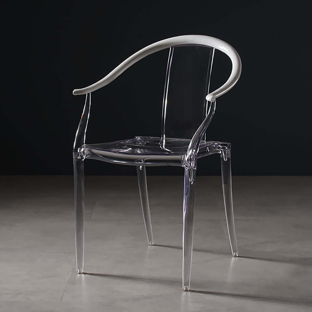 Modern Clear PC Dining Chair - Sturdy & Stylish for Home, Office, Restaurant Use