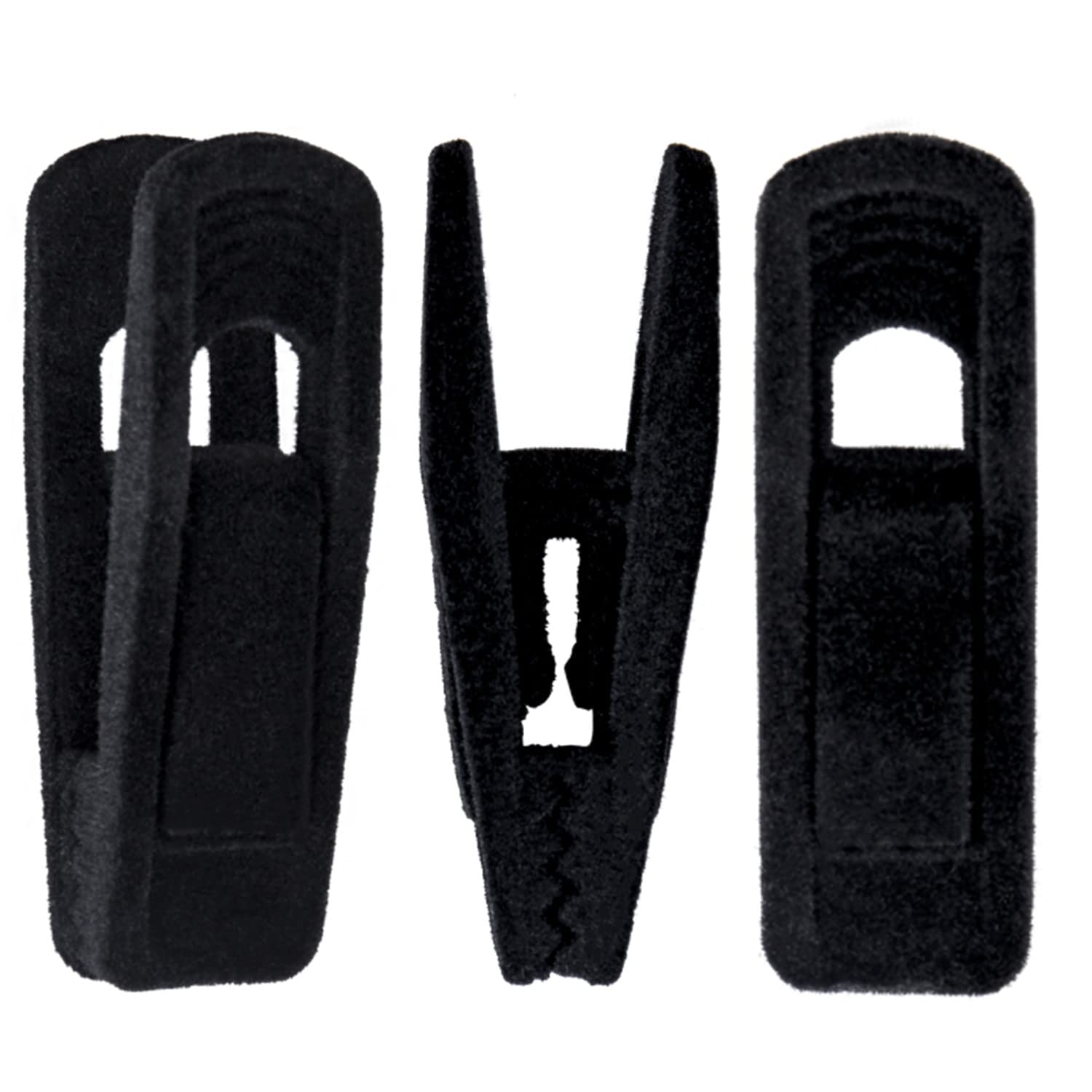 Velvet Hangers with 20 Black Pants Clips - Strong Finger Clips for Thin Hangers | Space-Saving Closet Organizer for Dresses, Suits & Delicate Clothing