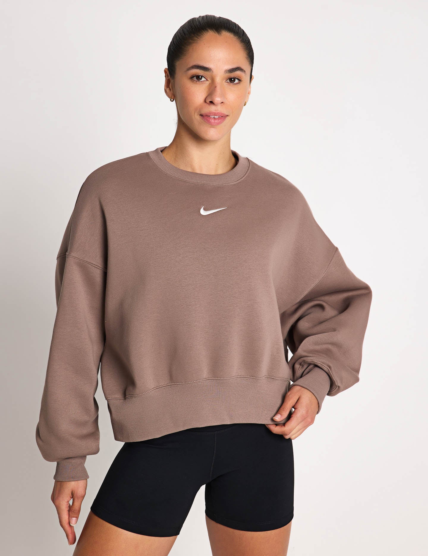 Phoenix Fleece Sweatshirt for Men & Women - Soft Mink Brown/Sail Sportswear - Gym, Running & Casual Wear