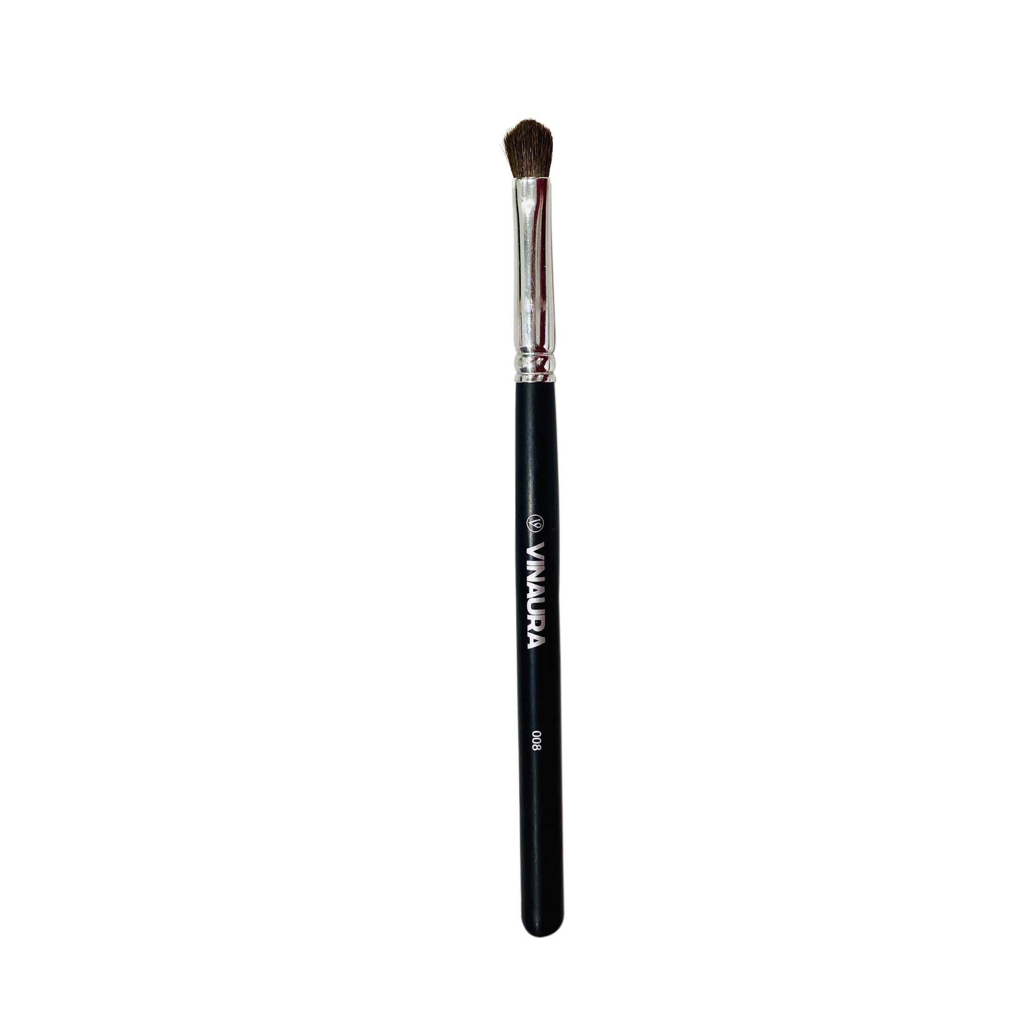 VINAURA Pro Eyeshadow Applicator - Premium Blending Eye Makeup Brush with Real Pony Hair | Flat Makeup Brush Tool for Professional & Everyday Use | Perfect for Smokey Eyes, Cut Crease & Natural Looks