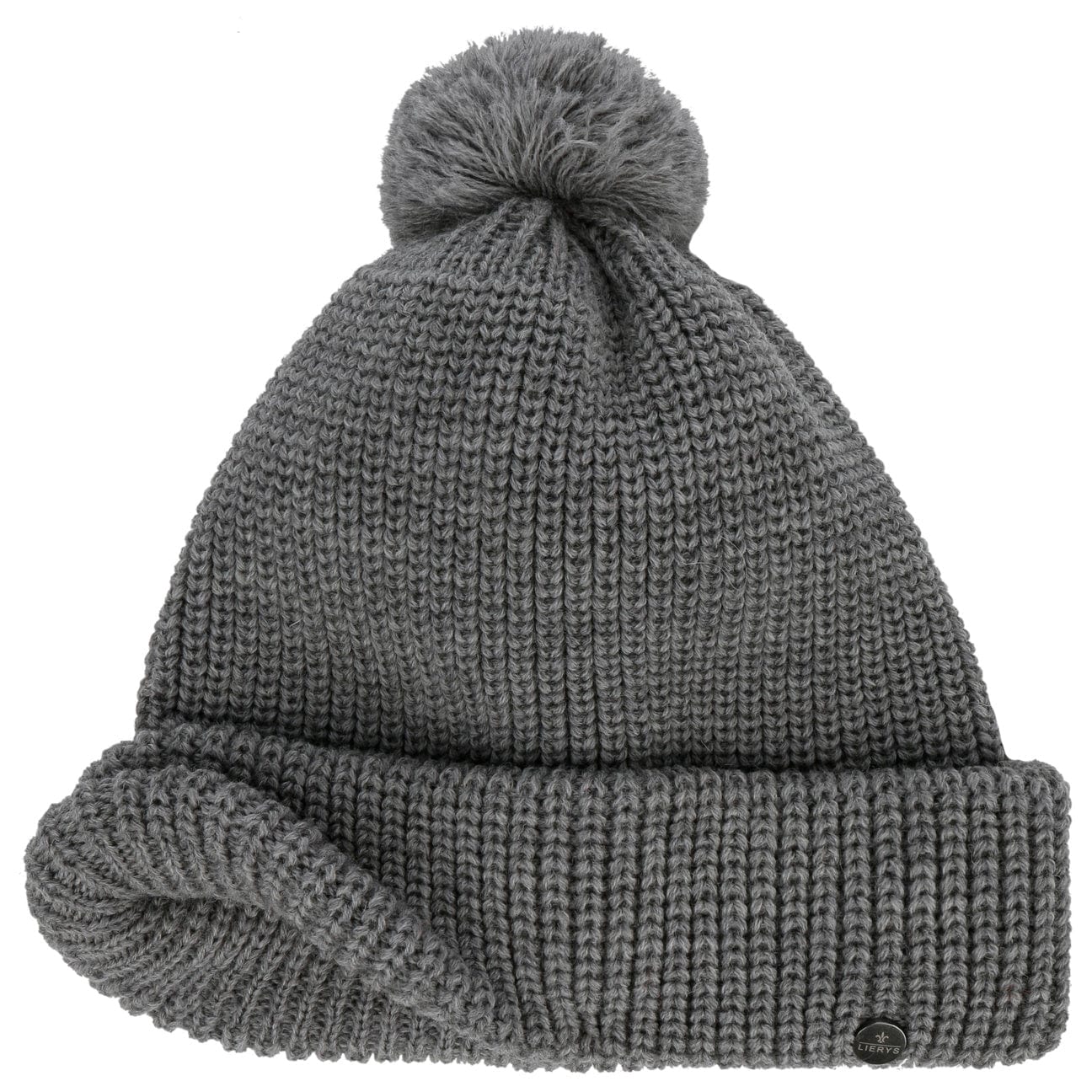 Lierys Knit Bobble Hat - Warm Winter Beanie for Men & Women - Cozy Cable Knit Pom Pom Hat for Cold Weather - Perfect for Skiing, Snowboarding & Outdoor Activities