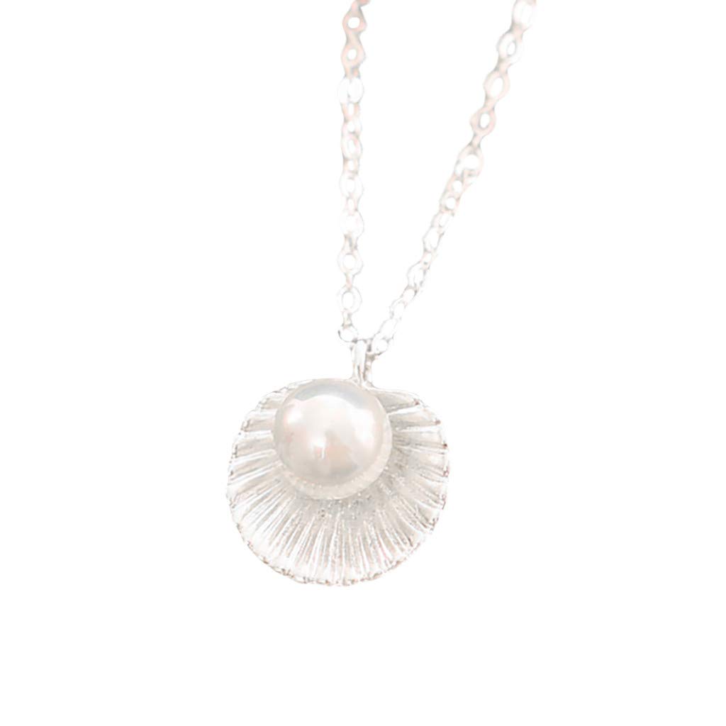 Elegant Women's Pearl Choker Necklace - Korean Style Shell Beaded Clavicle Pendant for Casual & Formal Wear | Perfect for Parties, Weddings & Daily Fashion