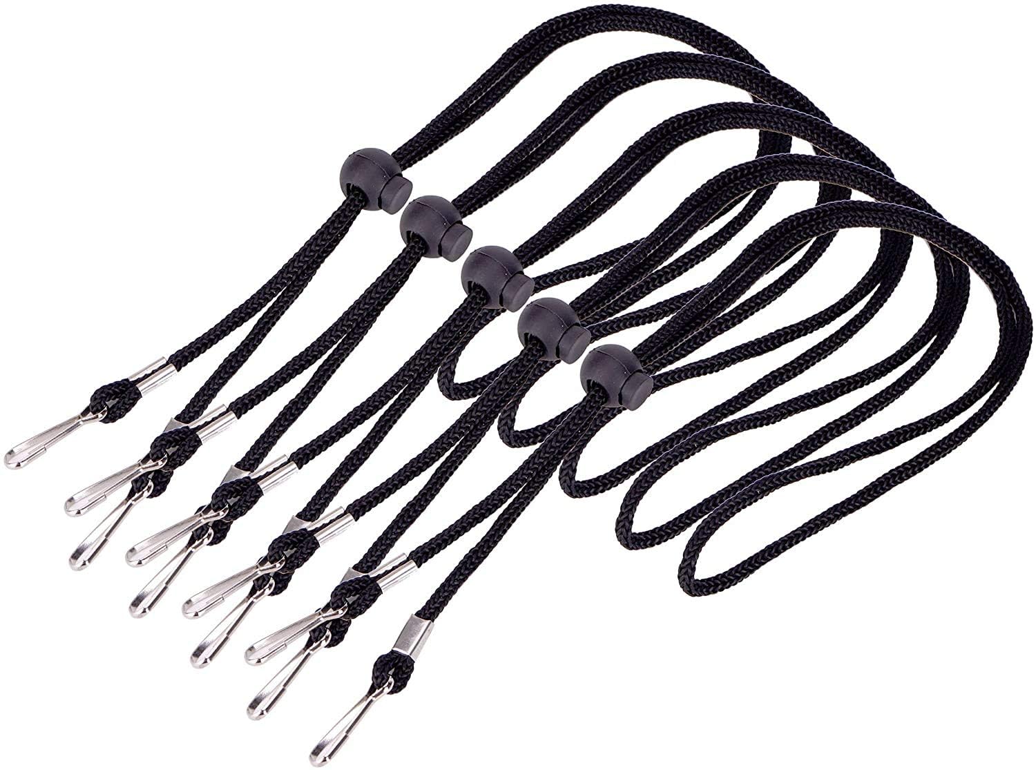 5 Pack Adjustable Face Mask Lanyards - Comfortable Neck Strap for Kids & Adults - Perfect for School, Work & Travel
