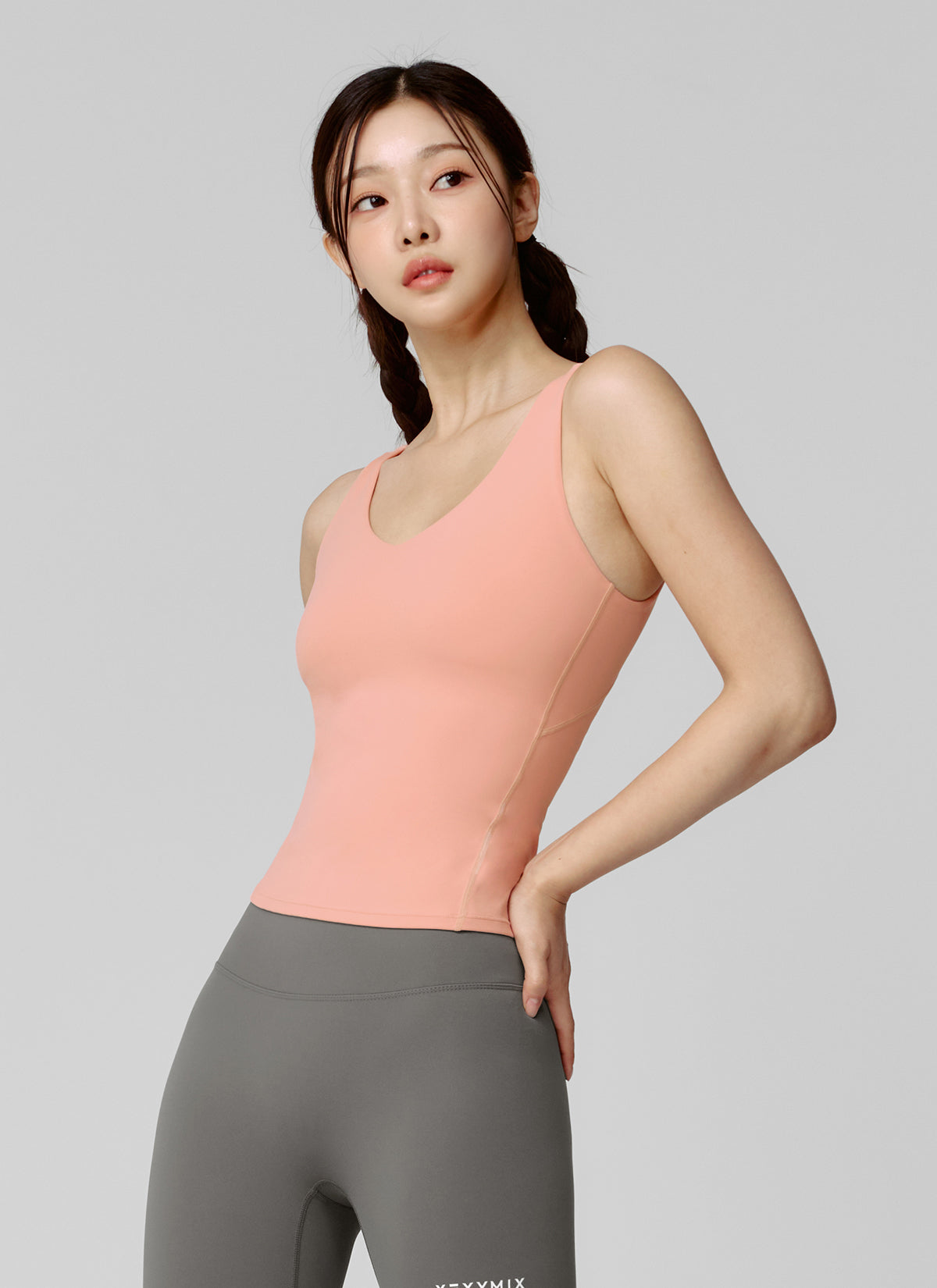 Black Label Signature Breathe V-Neck Tank Top for Women - Soft Breathable Cotton Blend - Casual Summer Wear, Yoga, Gym & Lounge Outfit