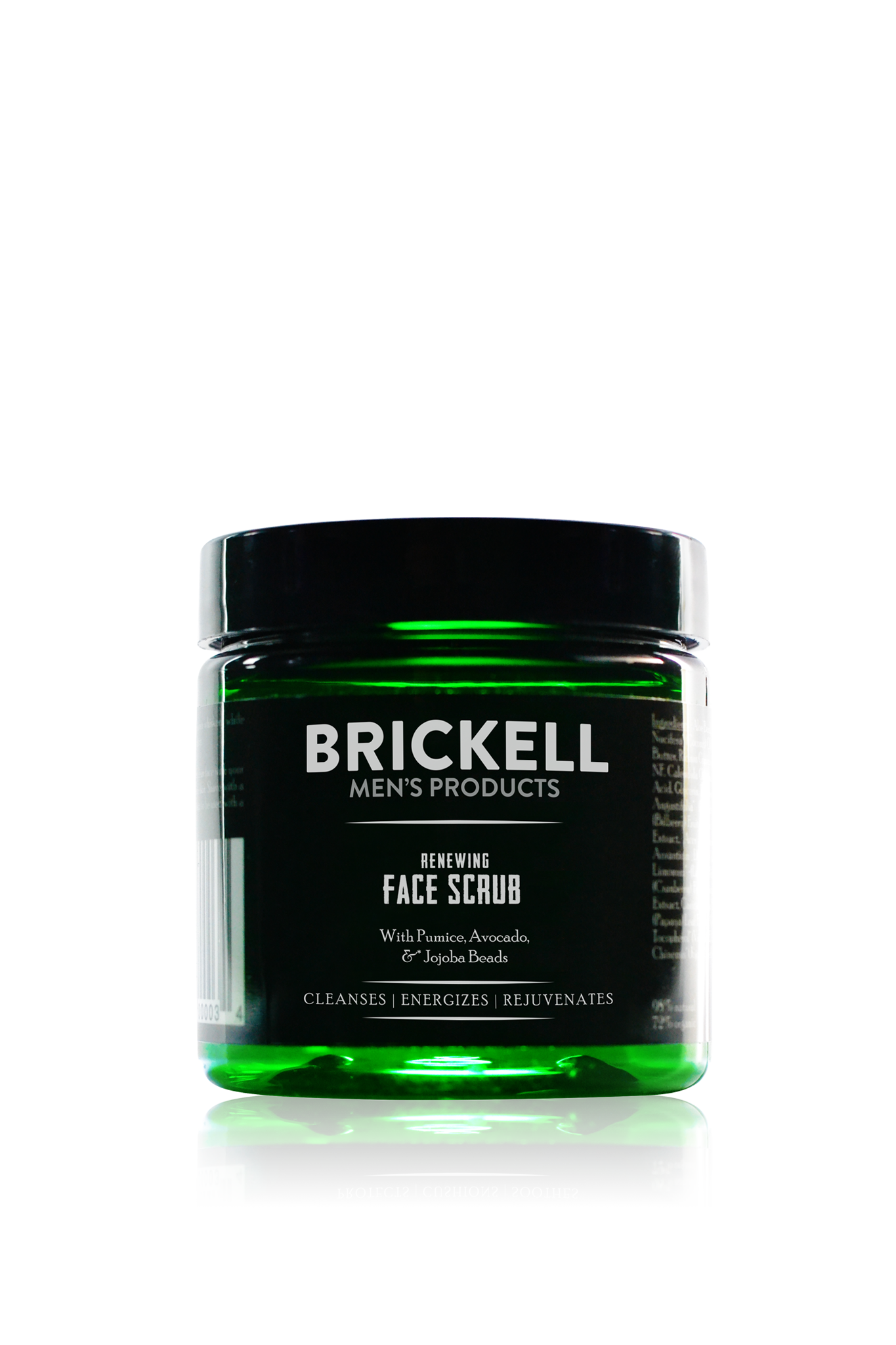 Brickell Men's Renewing Face Scrub - Natural Exfoliating Facial Cleanser for Men - Deep Pore Cleansing & Skin Renewal - Perfect for Daily Skincare Routine & Pre-Shave Prep