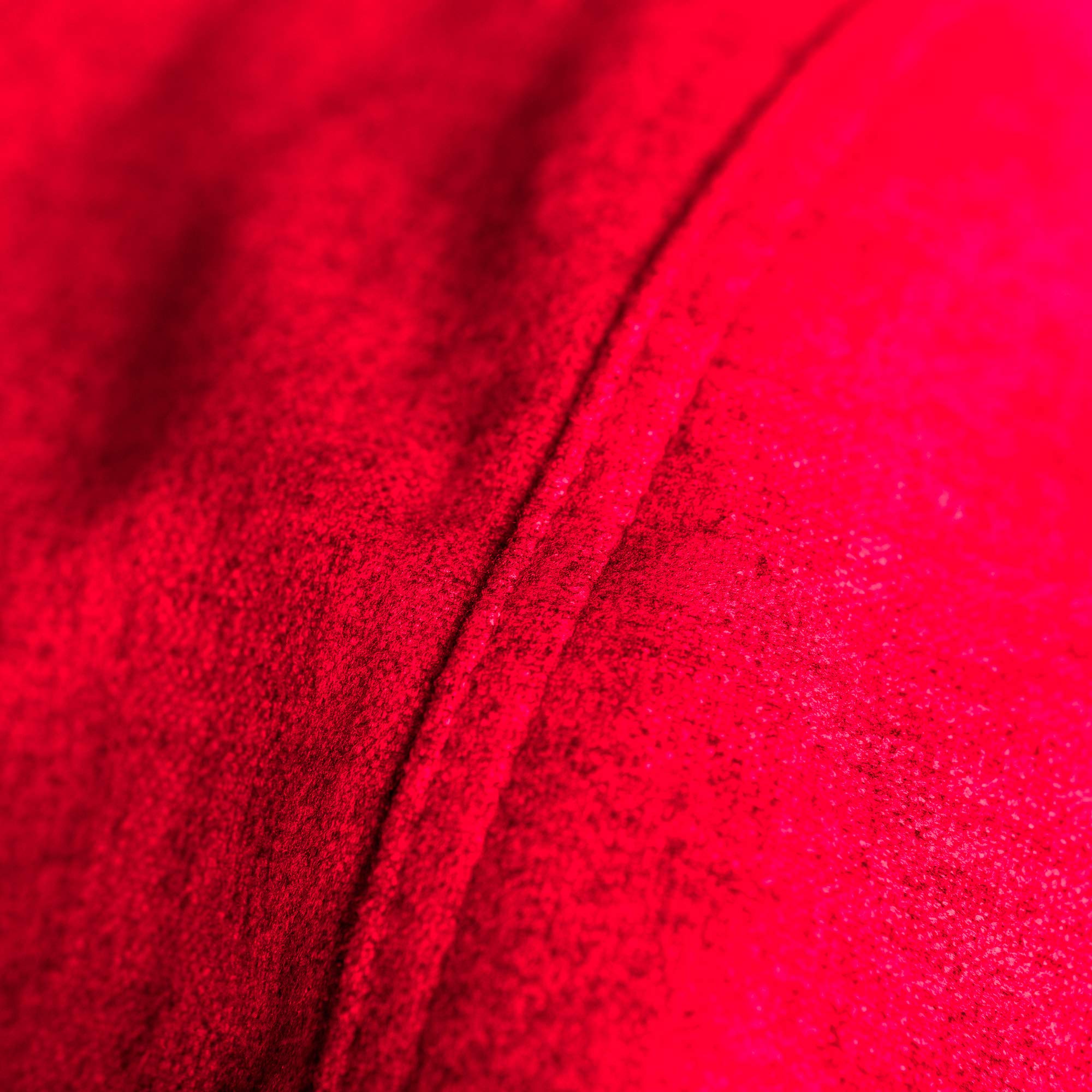 Chill Sack 4' Memory Foam Bean Bag Chair - Oversized Faux Linen Sofa Cover, Soft & Comfortable (Red) - Perfect for Living Room, Game Room or Dorm Relaxation