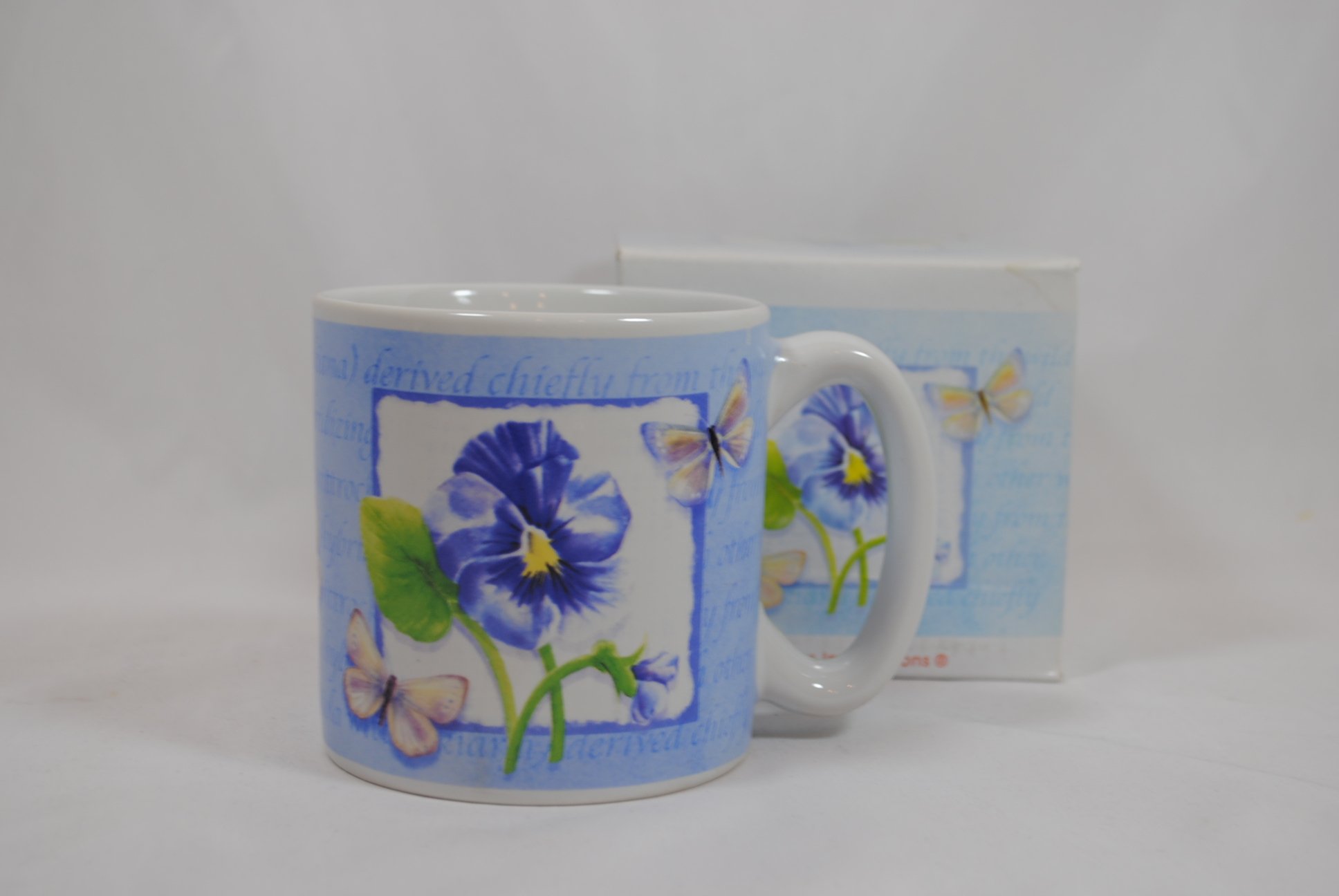 Beautiful Floral Butterfly Ceramic Coffee Mug - Perfect for Tea, Coffee & Hot Drinks - Ideal Gift for Home, Office & Garden Use