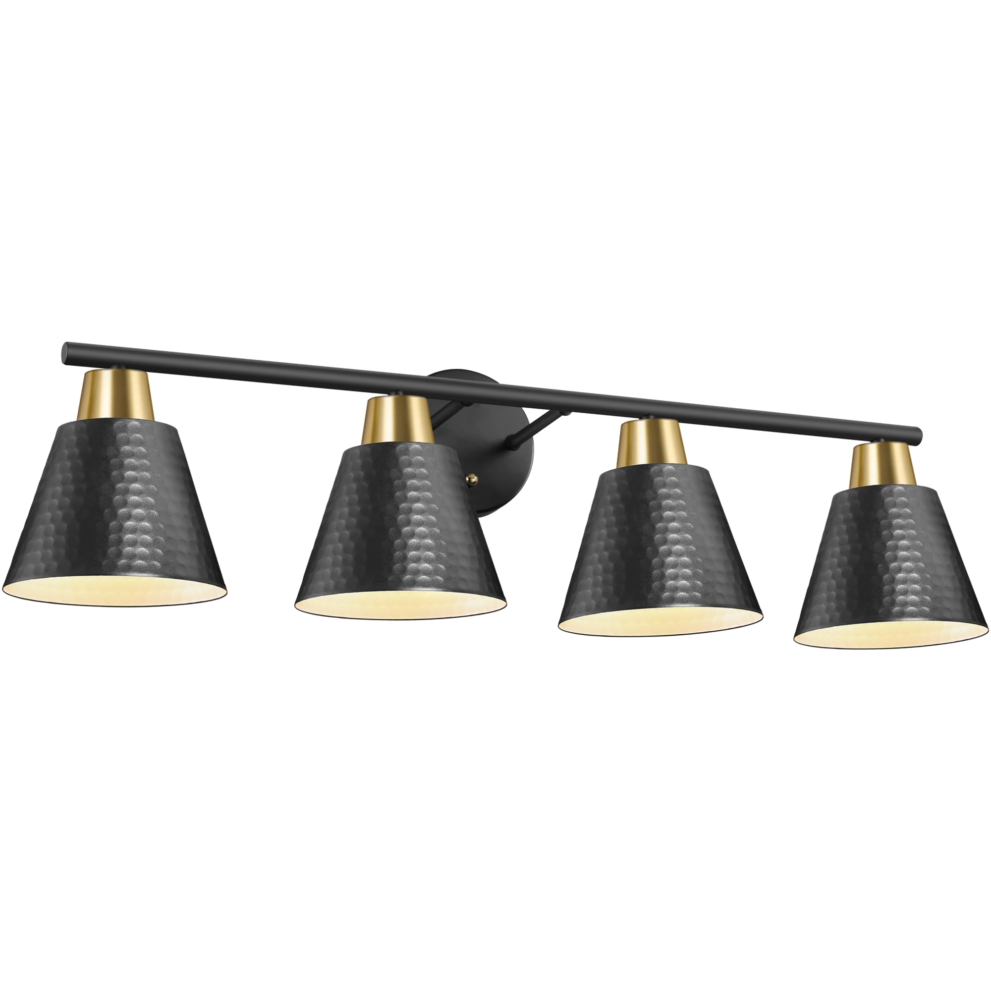 4-Light Vanity Light for Bathroom - Modern Wall Sconce with Warm White Lighting - Perfect Over Mirror Bathroom Lights for Bedroom & Vanity Areas - Dimmable LED Bathroom Lighting Fixture for Home Decor