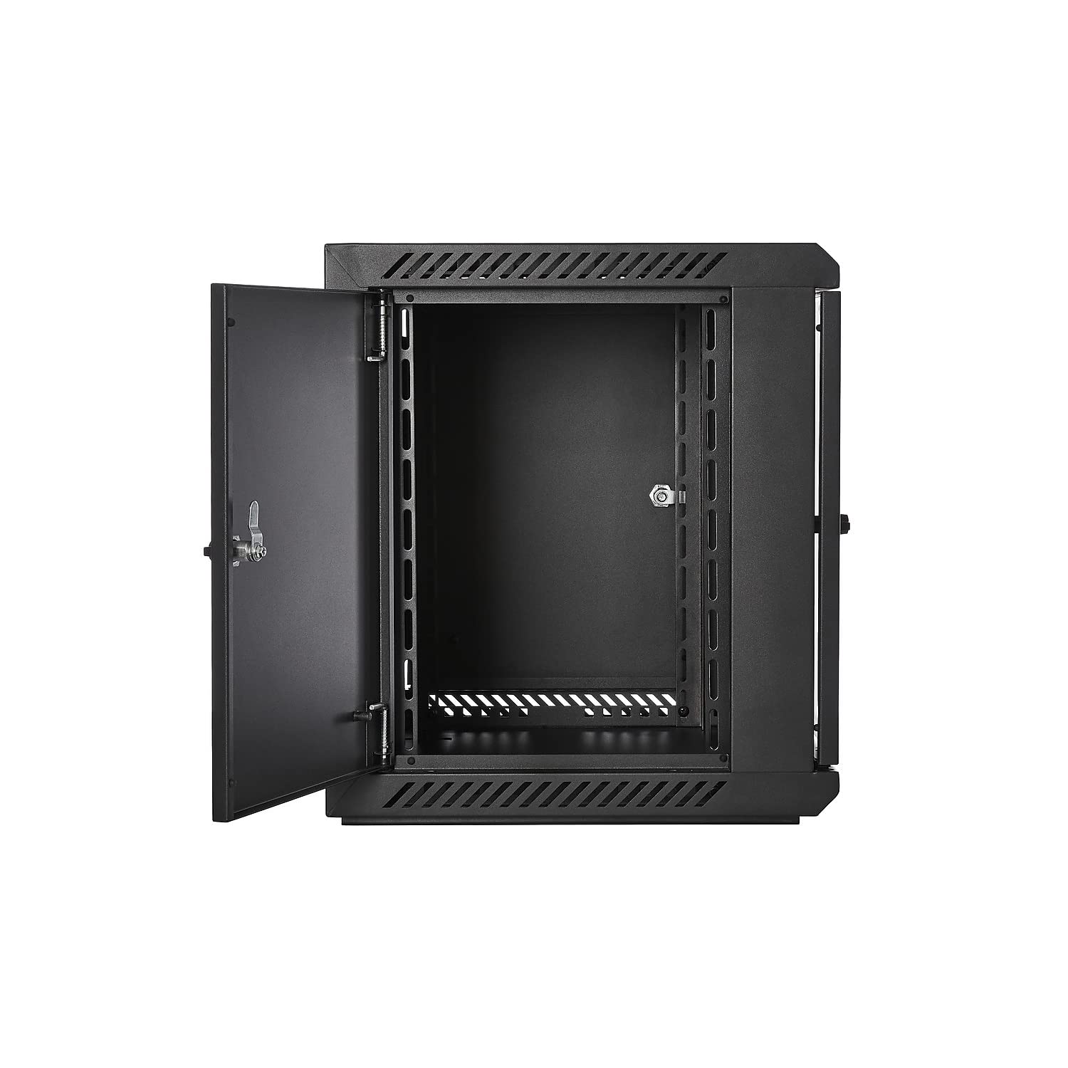 V7 RMWC9UG450-1N 9U Wall Mount Server Rack Cabinet with Glass Door - Ideal for Network Equipment, Data Centers & Home Office Server Storage
