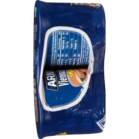 Armour Vienna Smoked Sausage - 6 Pack (4.6oz Cans) - Case of 5 - Perfect for Camping, Emergency Food & Quick Snacks