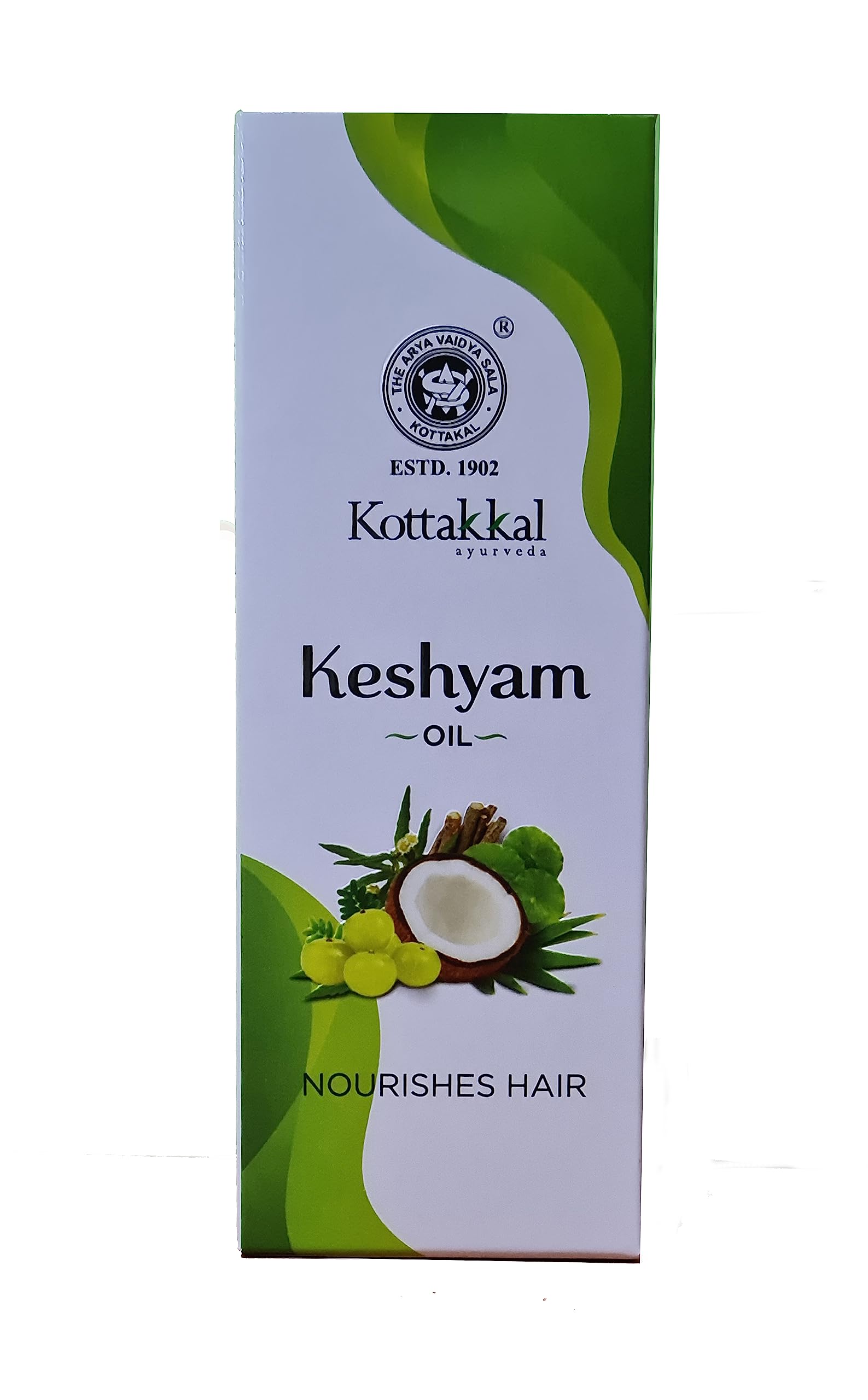 Kottakkal Ayurveda® Keshyam Hair Oil - 100% Natural Ayurvedic Treatment for Hair Growth & Shine | 100ml Bottle | Promotes Healthy, Beautiful Hair | Perfect for Daily Hair Care & Scalp Massage