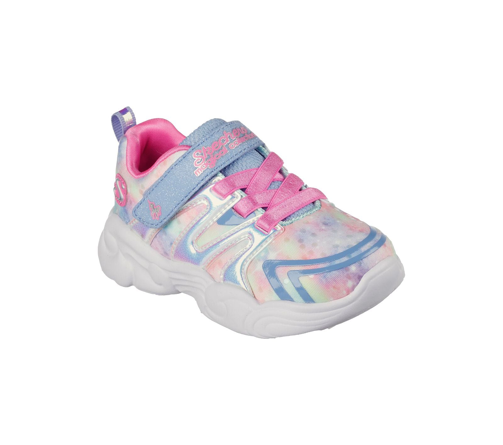 Skechers Periwinkle Multi Unicorn Storm Magical Dreamerz Toddler Sneakers - Lightweight Girls' Athletic Shoes for Running, Playground & School Activities