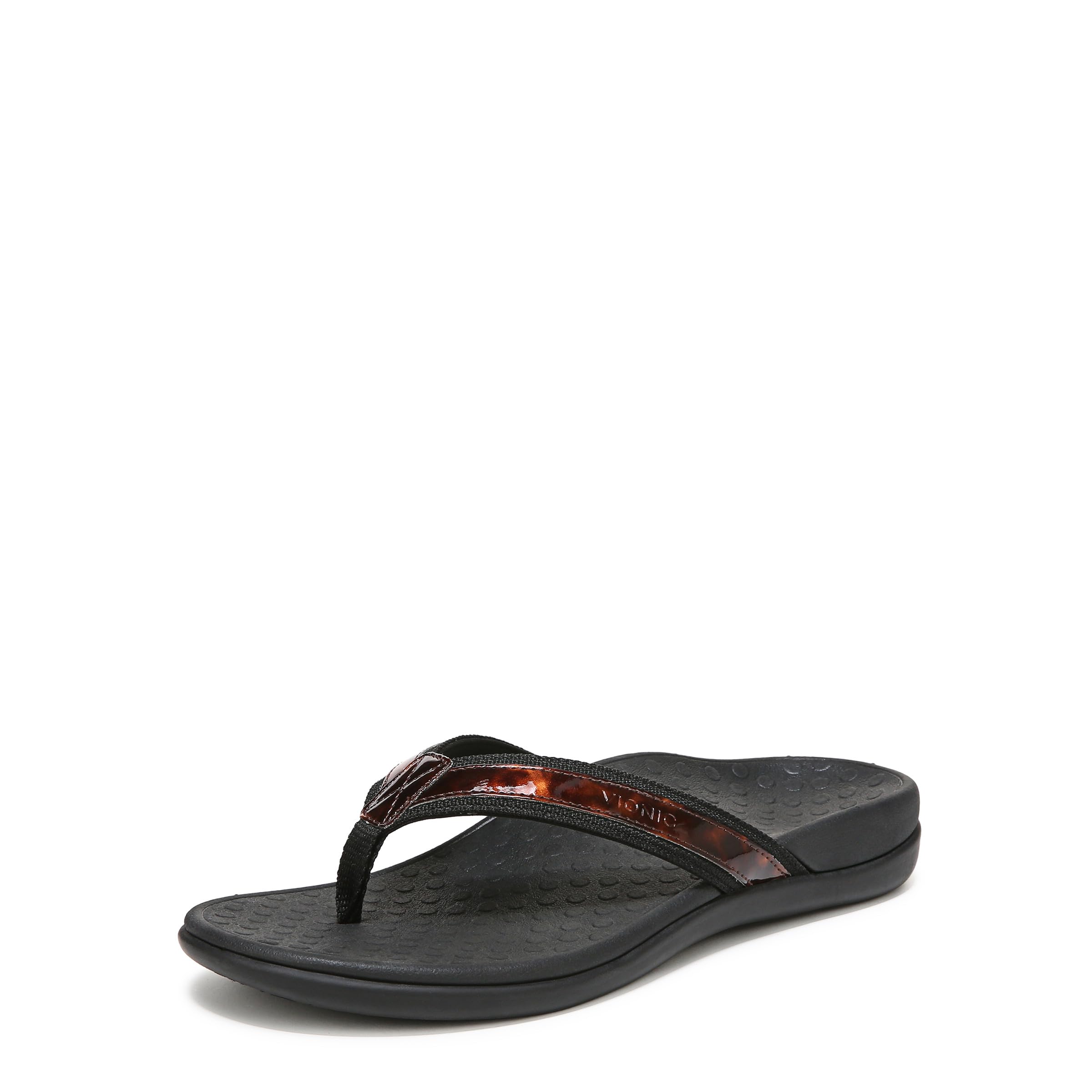 Vionic Women's Tide Toe Post Sandals - Orthotic Arch Support Flip Flops for Plantar Fasciitis Relief - Perfect for Beach, Pool & Summer Walking