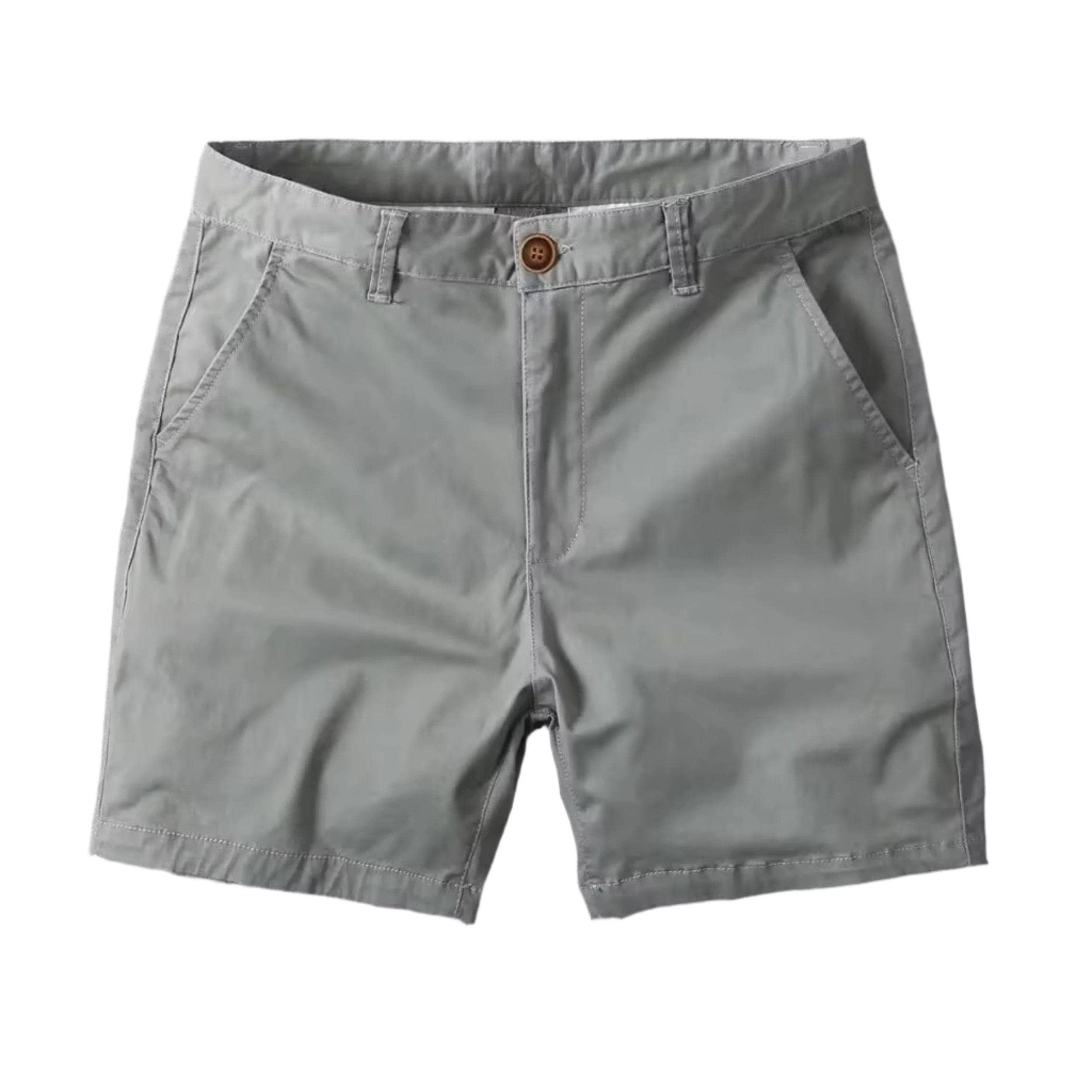 Men's Gray Hoochie Daddy Shorts - Comfortable Stretchy Swim Trunks for Beach, Pool Party & Summer Vacation