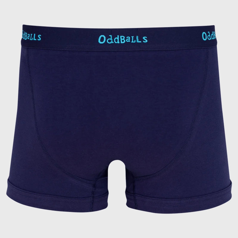 OddBalls Classic Midnight Boxer Shorts - Comfortable Cotton Underwear for Men - Perfect for Sleep, Lounge & Everyday Wear