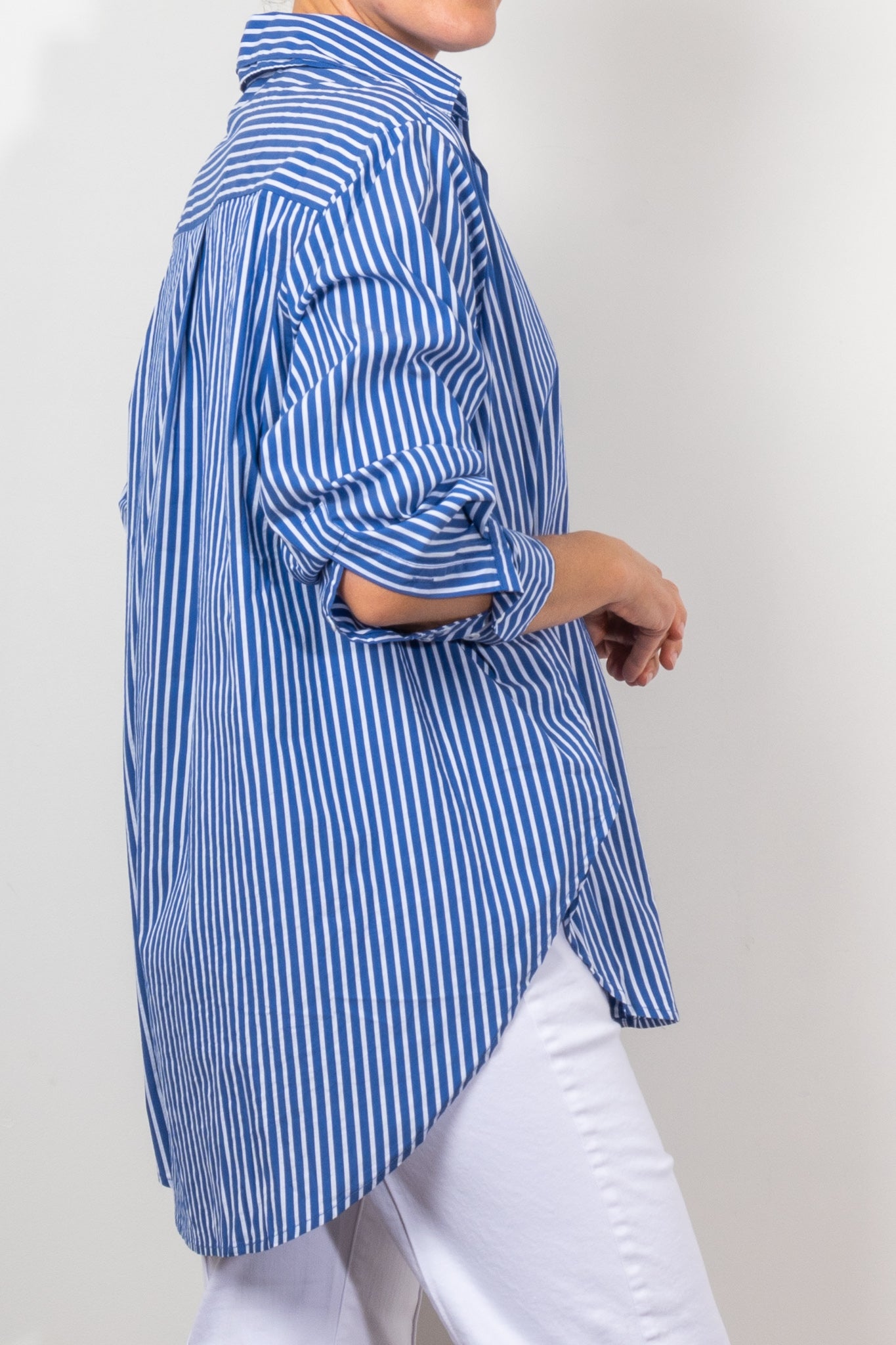 Kinney Noah Men's Casual Shirt - Riviera Stripe Button Down Shirt for Summer, Beach & Outdoor Activities | Lightweight & Breathable Fabric