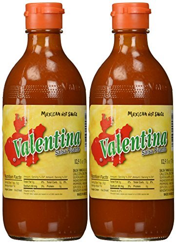 Valentina Salsa Picante Mexican Hot Sauce - 12.5 oz Bottle (Pack of 2) - Authentic Spicy Flavor for Tacos, Nachos, Burritos & Mexican Dishes