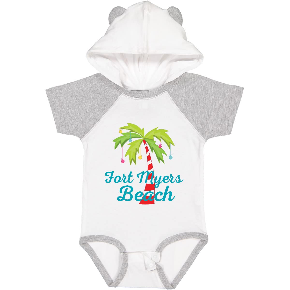 Inktastic Fort Myers Beach Florida Christmas Vacation Baby Bodysuit - Cute Holiday Outfit for Infants, Toddler Christmas Gift, Family Vacation Souvenir - Perfect for Holiday Photos, Family Gatherings & Beach Trips