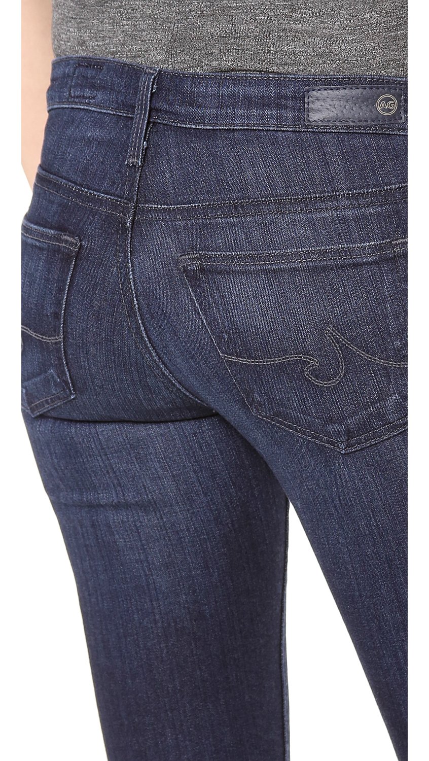 AG Adriano Goldschmied Women's High-Rise Ankle Legging Jeans in Coal Grey - Stretchy Denim Pants for Workout, Yoga & Casual Wear