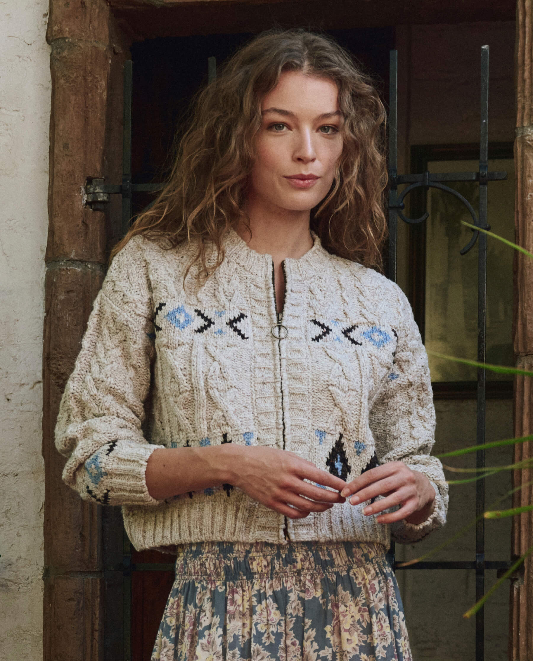 The Cavern Cardigan - Cozy Oversized Knit Sweater in Oat for Women | Perfect for Fall Layering & Casual Outfits