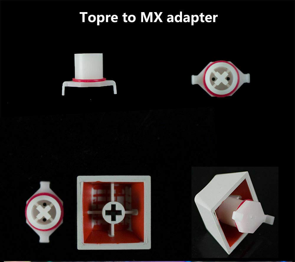 Topre to Cherry MX Keycaps Adapter Converter - 90 Pcs for Realforce Capacitive Keyboards | Mechanical Keyboard Customization for Gaming & Typing