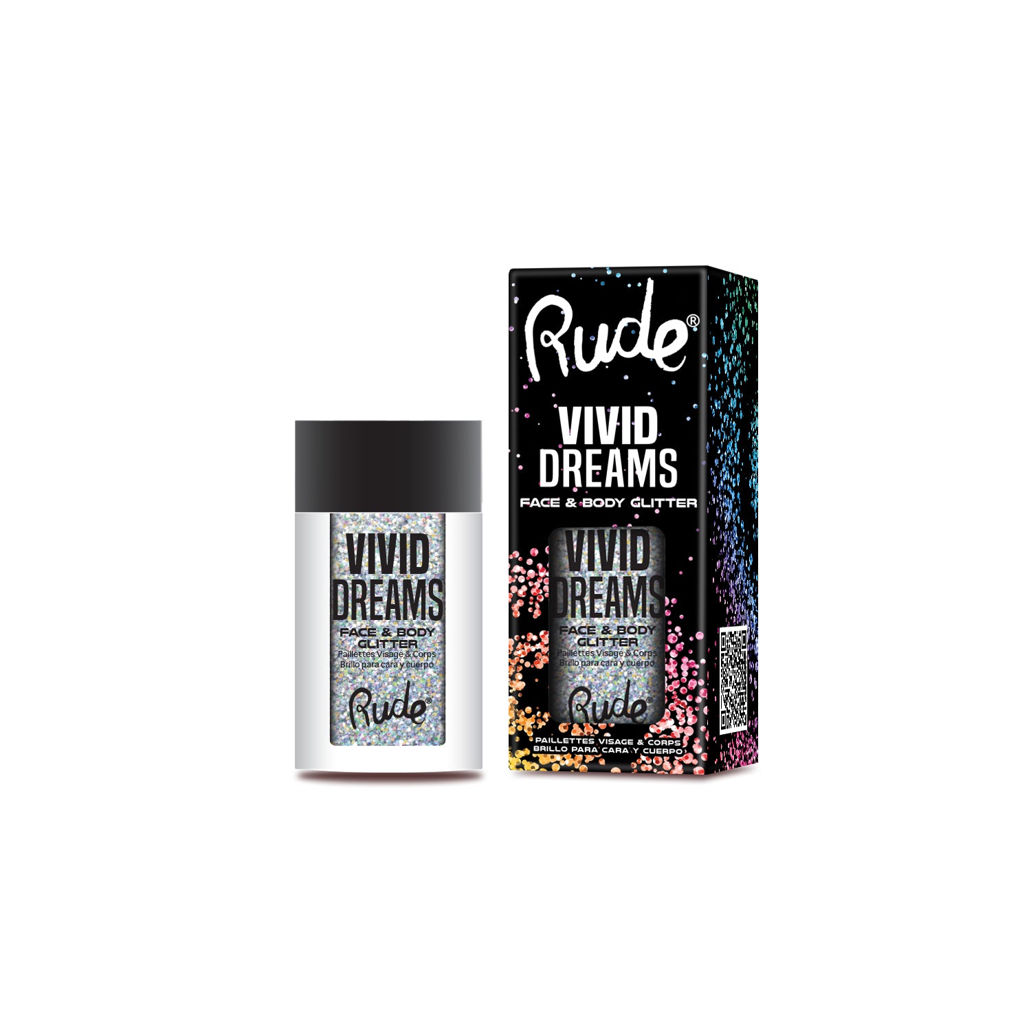 Vivid Dreams Face & Body Glitter - Long Lasting Cosmetic Glitter for Face, Body & Hair - Perfect for Halloween, Festivals, Parties & Makeup Looks