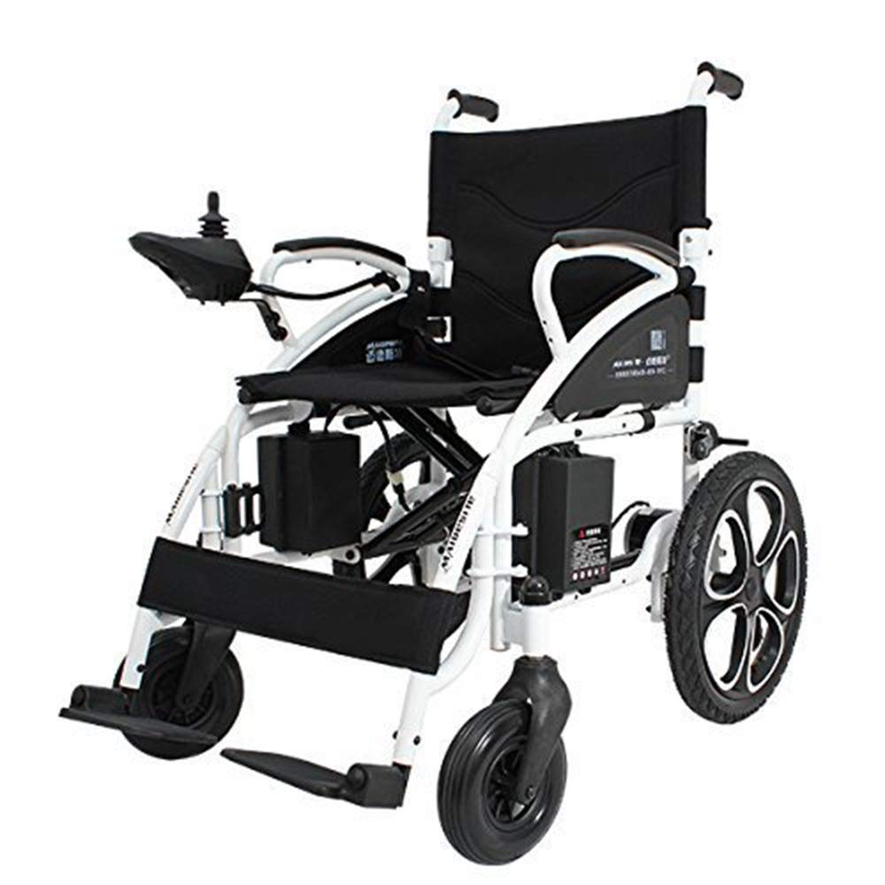 Rubicon All-Terrain Heavy-Duty Electric Wheelchair - Dual Motor Folding Power Wheelchair for Adults, 300 lbs Weight Capacity, 70 lbs Lightweight - Ideal for Outdoor, Travel & Daily Mobility