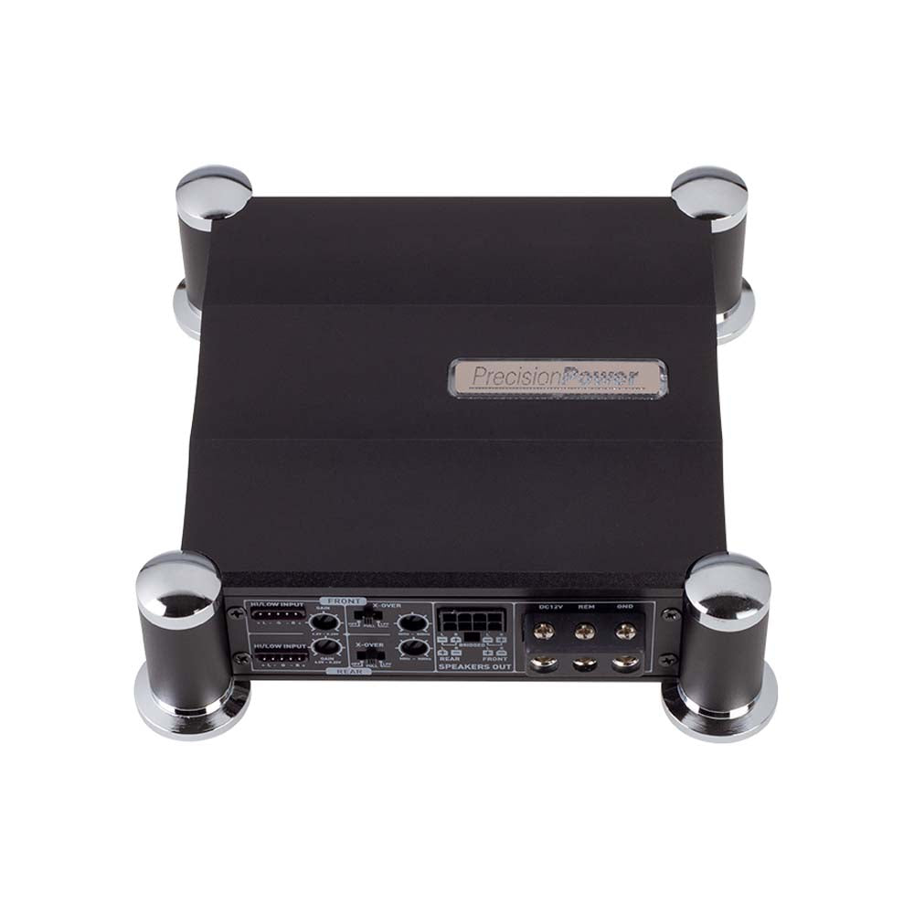 Precision Power A400.4D 400W RMS ATOM Series Class D 4 Channel Car Amplifier - High Power Car Audio System for Enhanced Sound Quality in Vehicles, Trucks & SUVs