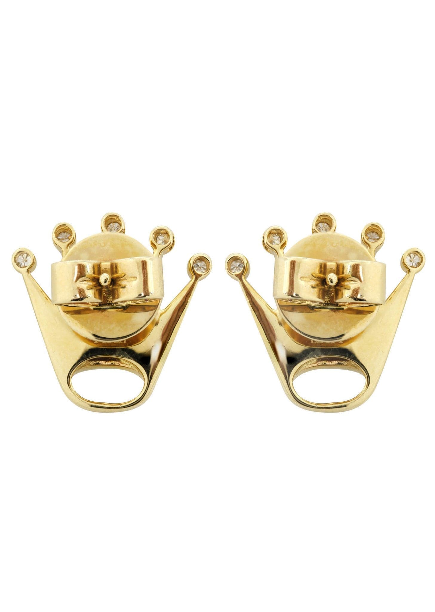 14K Yellow Gold Diamond Earrings for Men - 0.58 Carat Stud Earrings | Perfect for Gifts, Weddings & Special Occasions