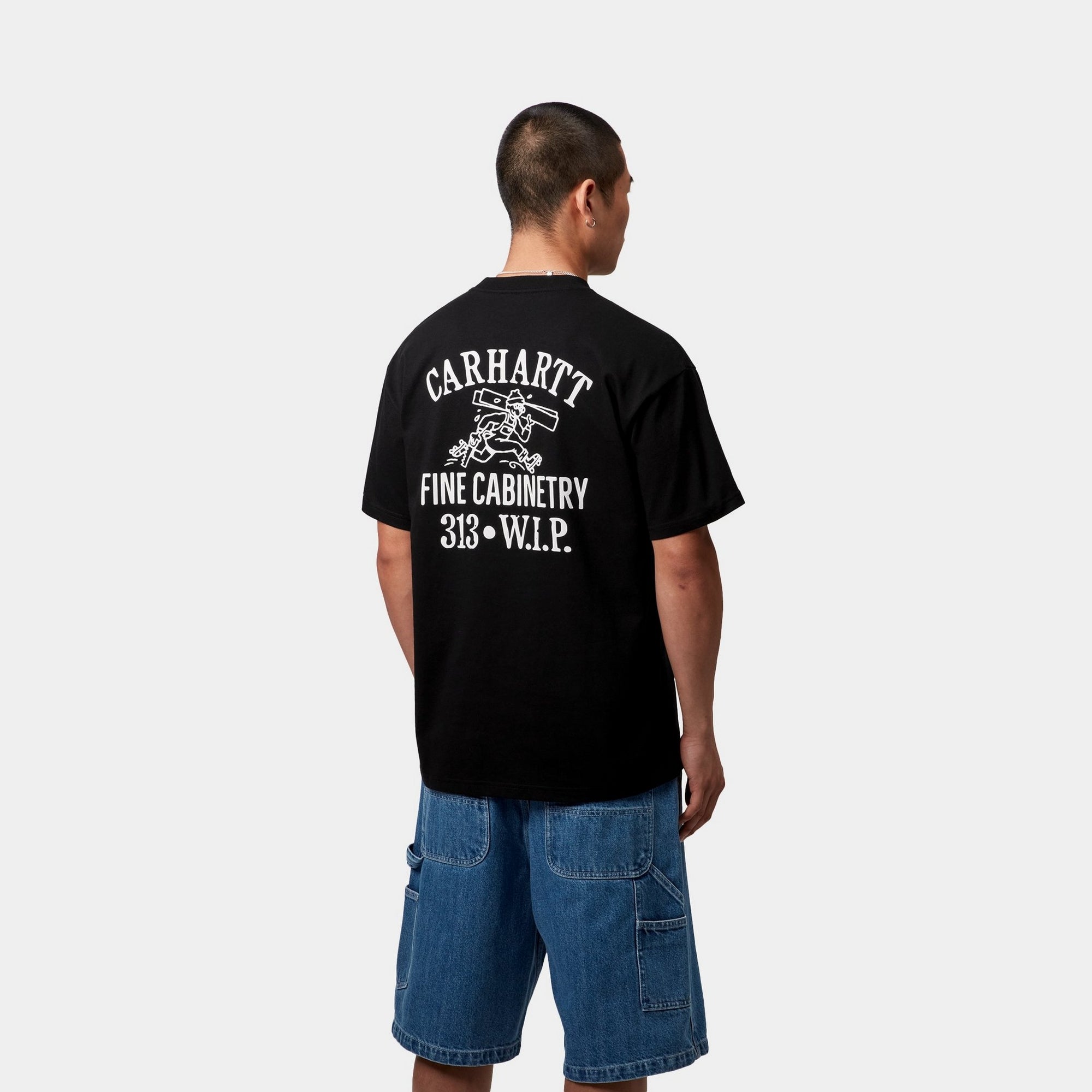 Premium Cabinetry T-Shirt for Woodworkers & DIY Enthusiasts - Black & White Options - Perfect for Workshops, Home Projects & Casual Wear
